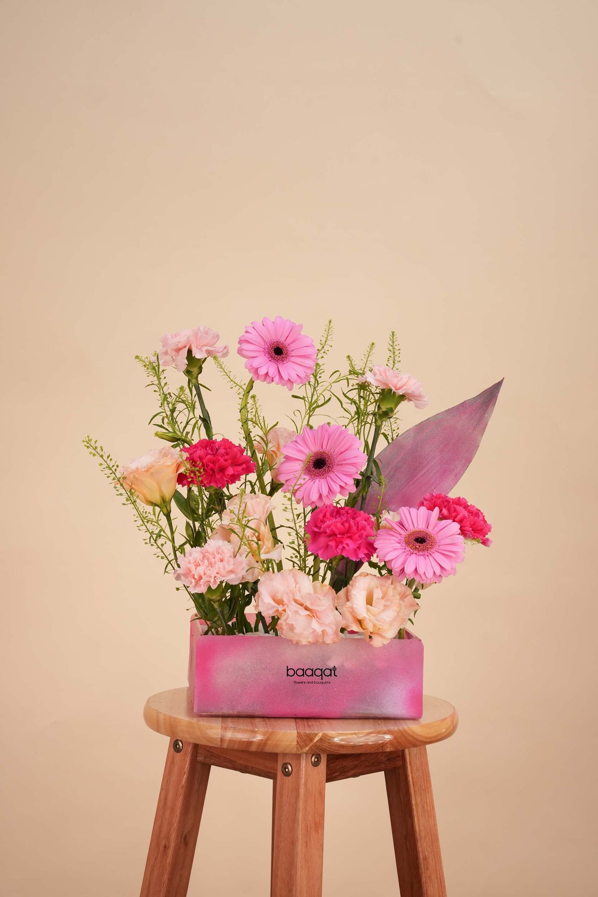 Pink Melody Floral Tray