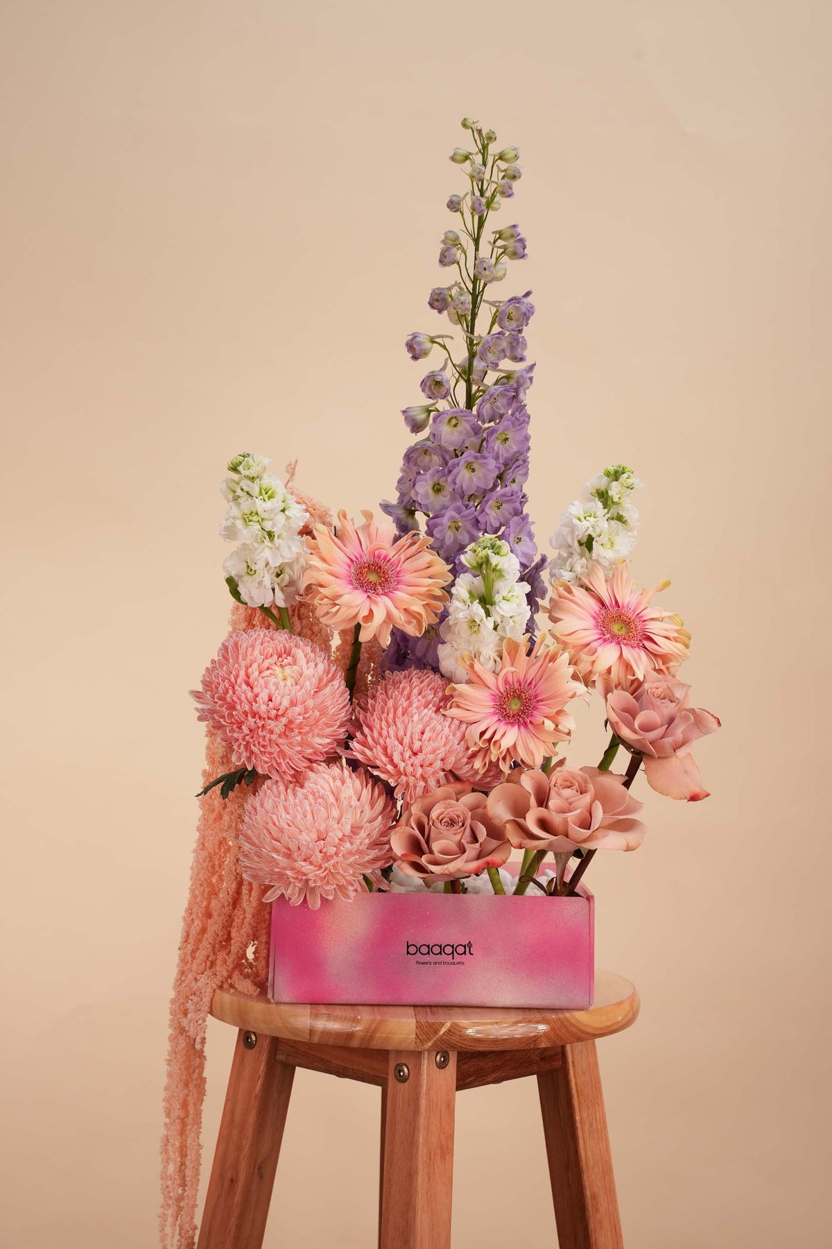 Blush Whisper Floral Tray