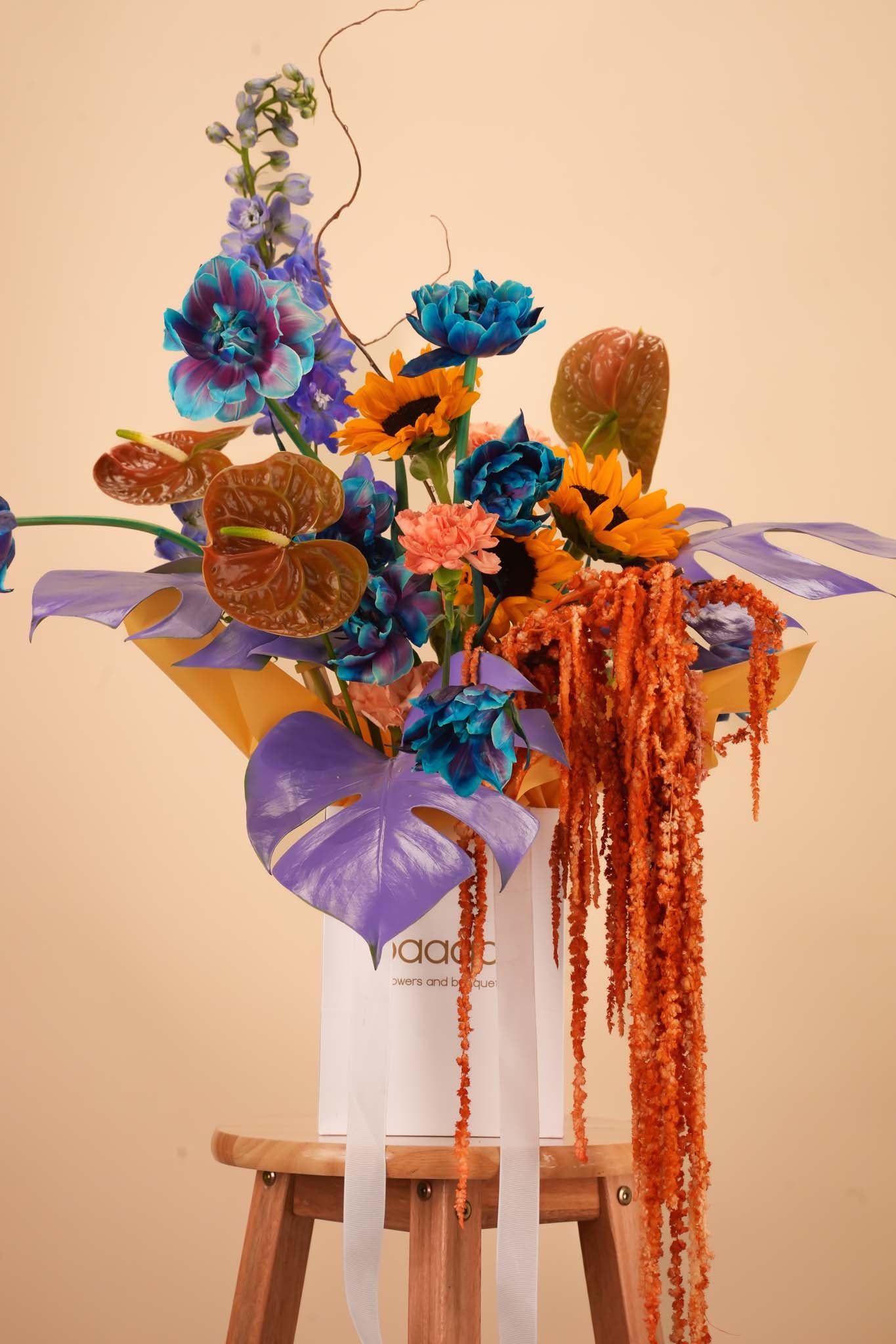Tropical Sapphire Flower Bag