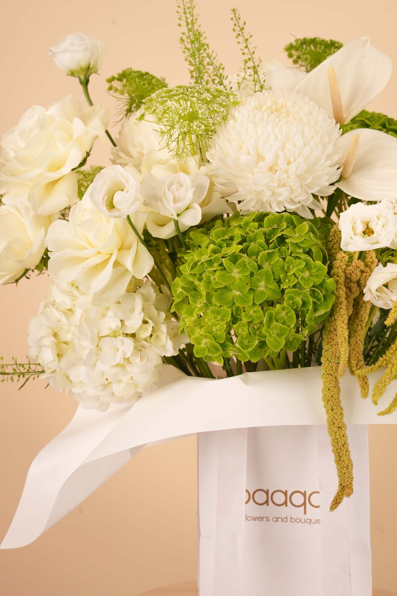 Ivory Elegance Flower Bag