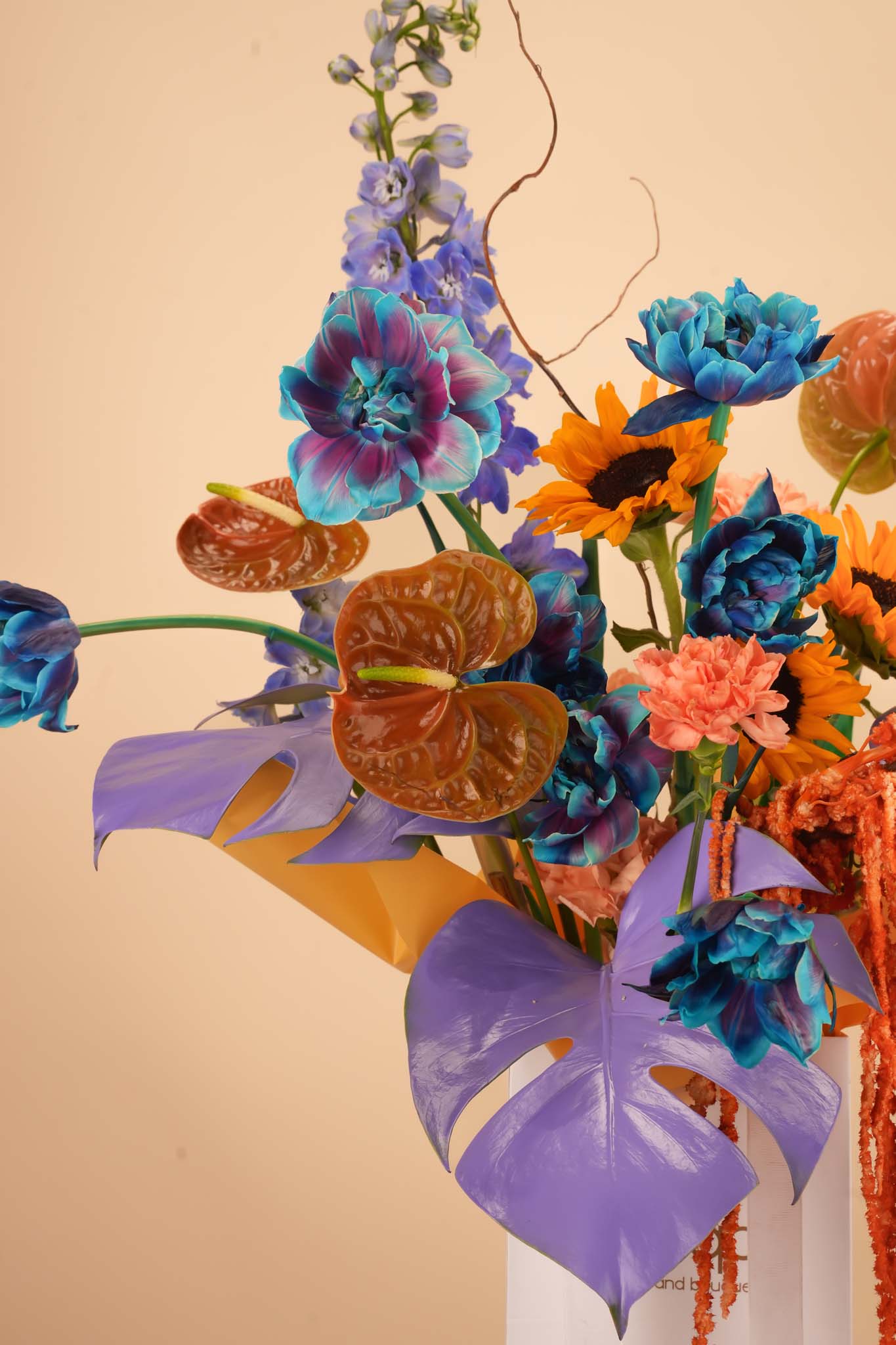 Tropical Sapphire Flower Bag