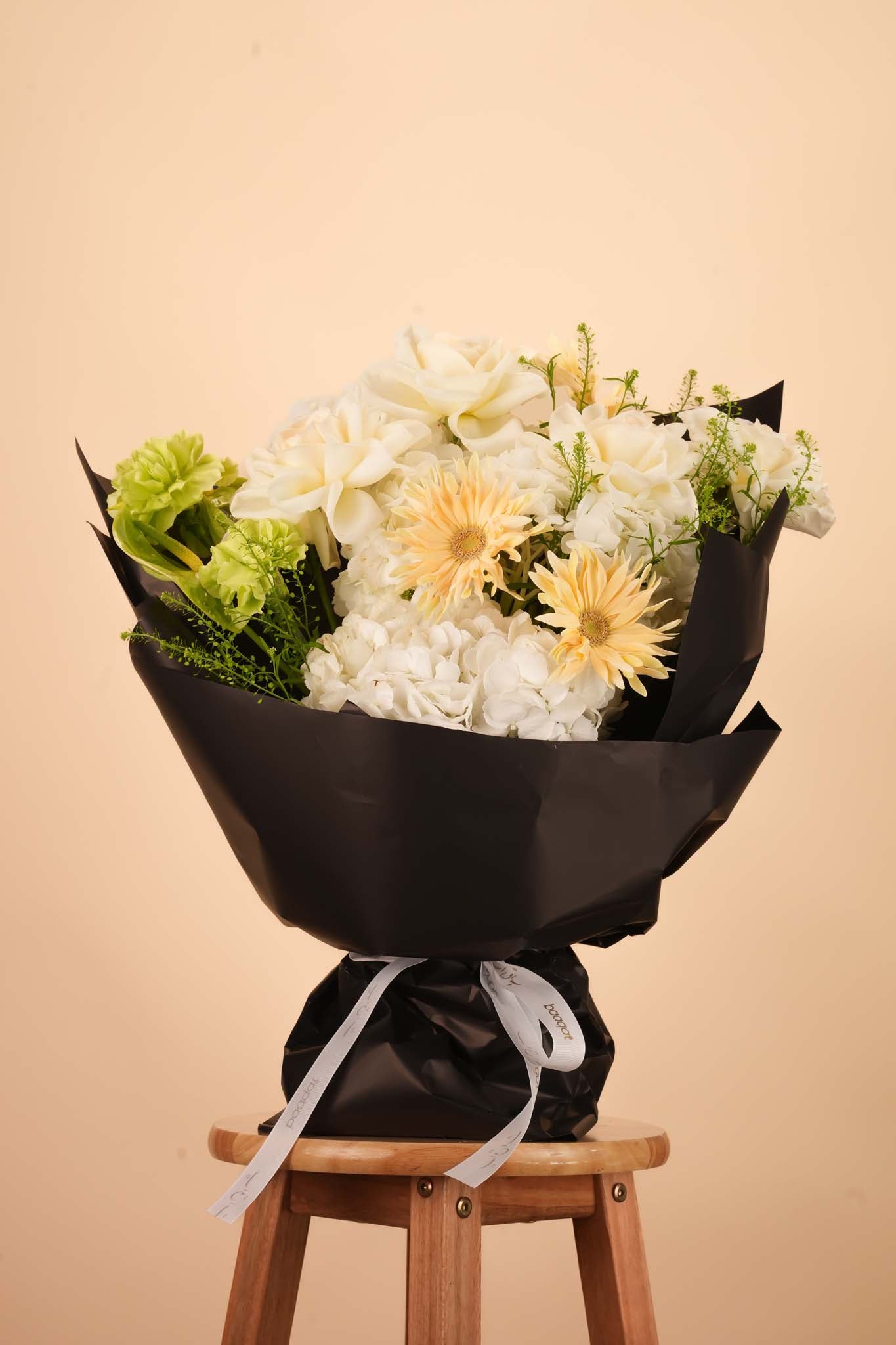 Midnight Ivory Bouquet