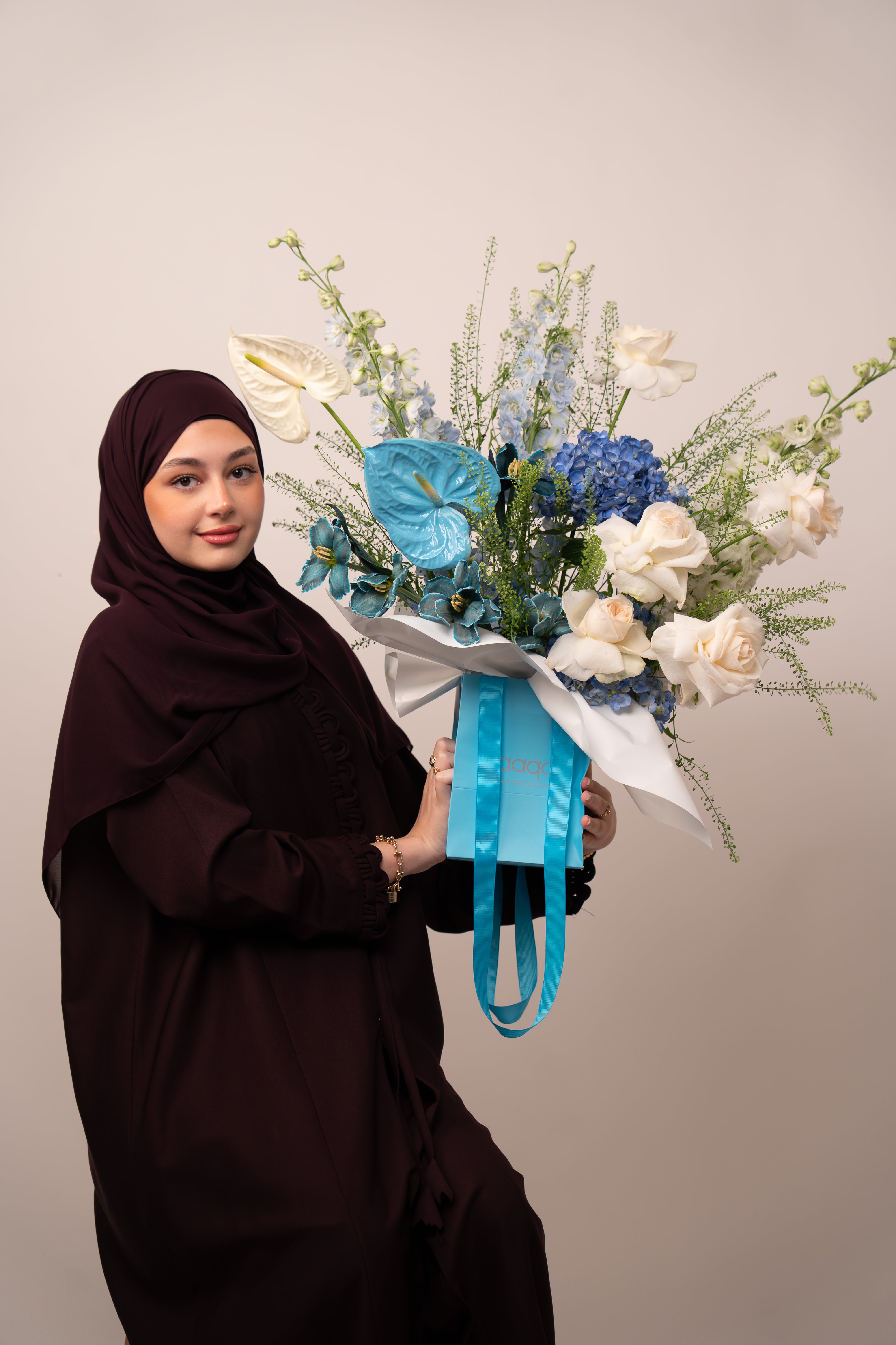 Blue Serenity Luxury Flower Bouquet