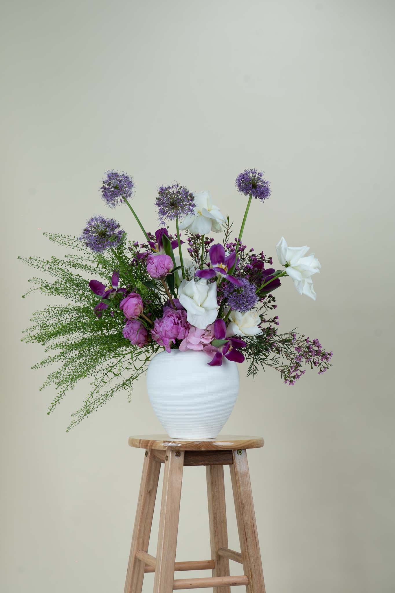 lavender luxury flower arrangement Lavender Whisper Luxury Vase Arrangement