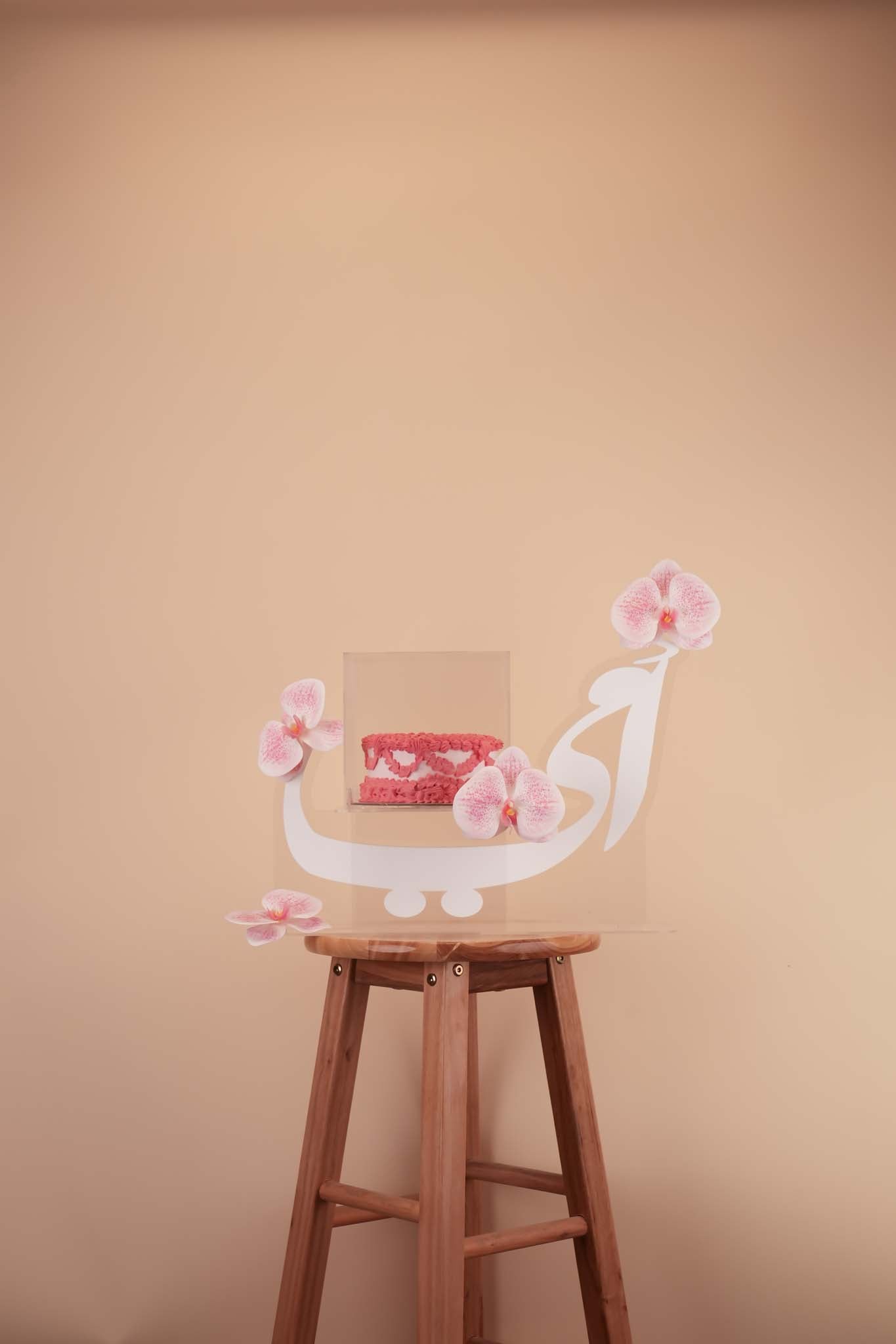 Blush Orchid Celebration Cake