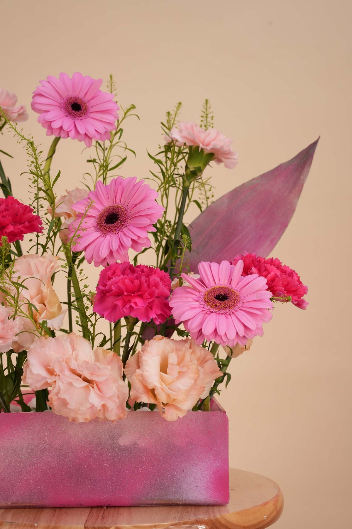 Pink Melody Floral Tray