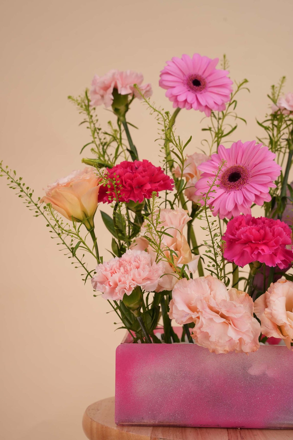 Pink Melody Floral Tray