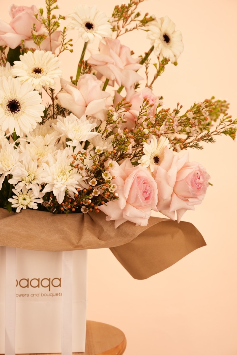 Blush Serenity Flower Bag