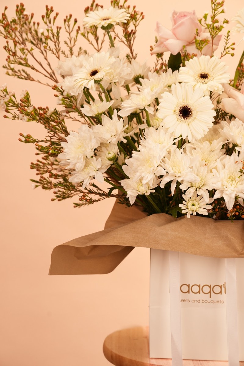 Blush Serenity Flower Bag