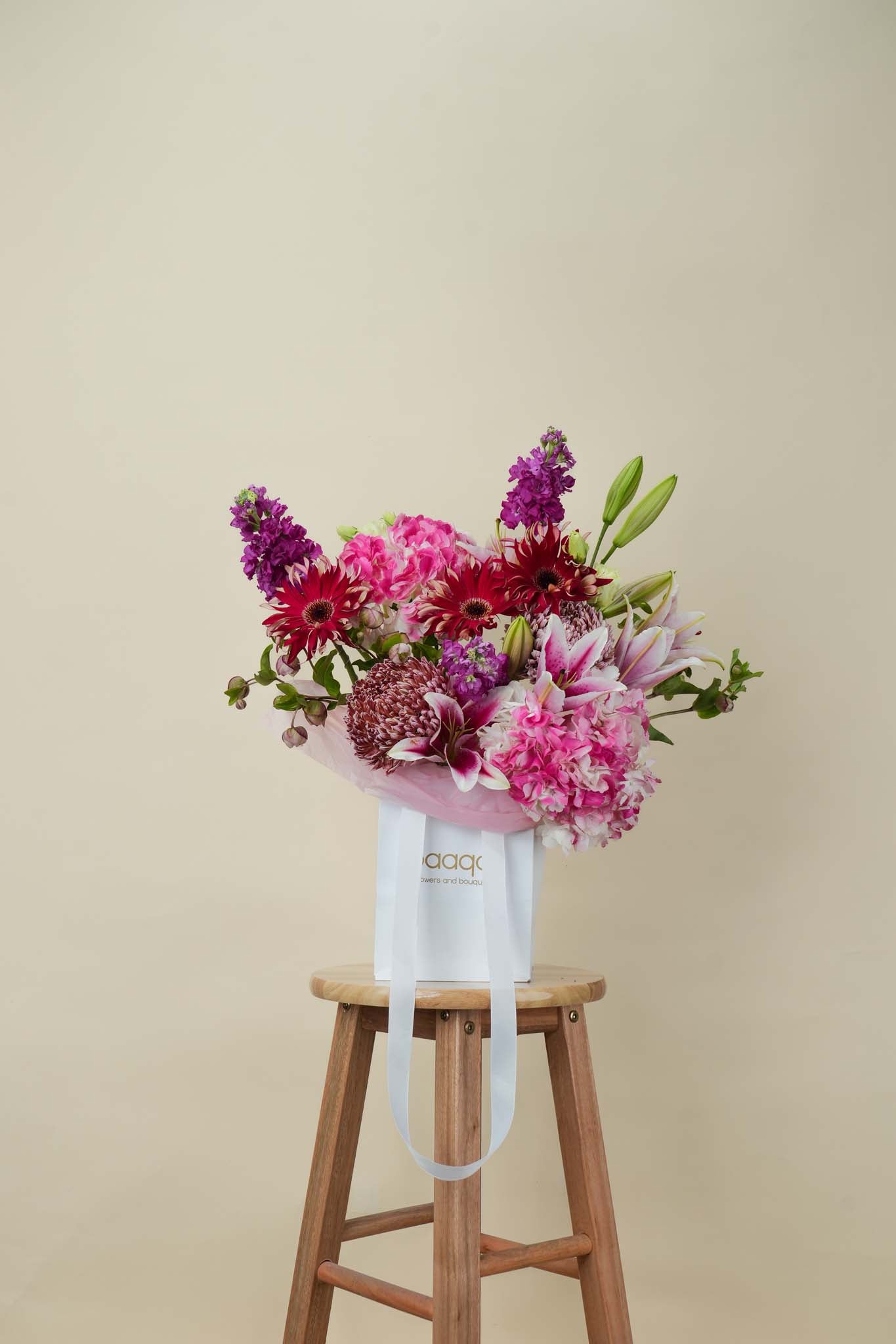 Pink Symphony Lily & Gerbera Bouquet Box