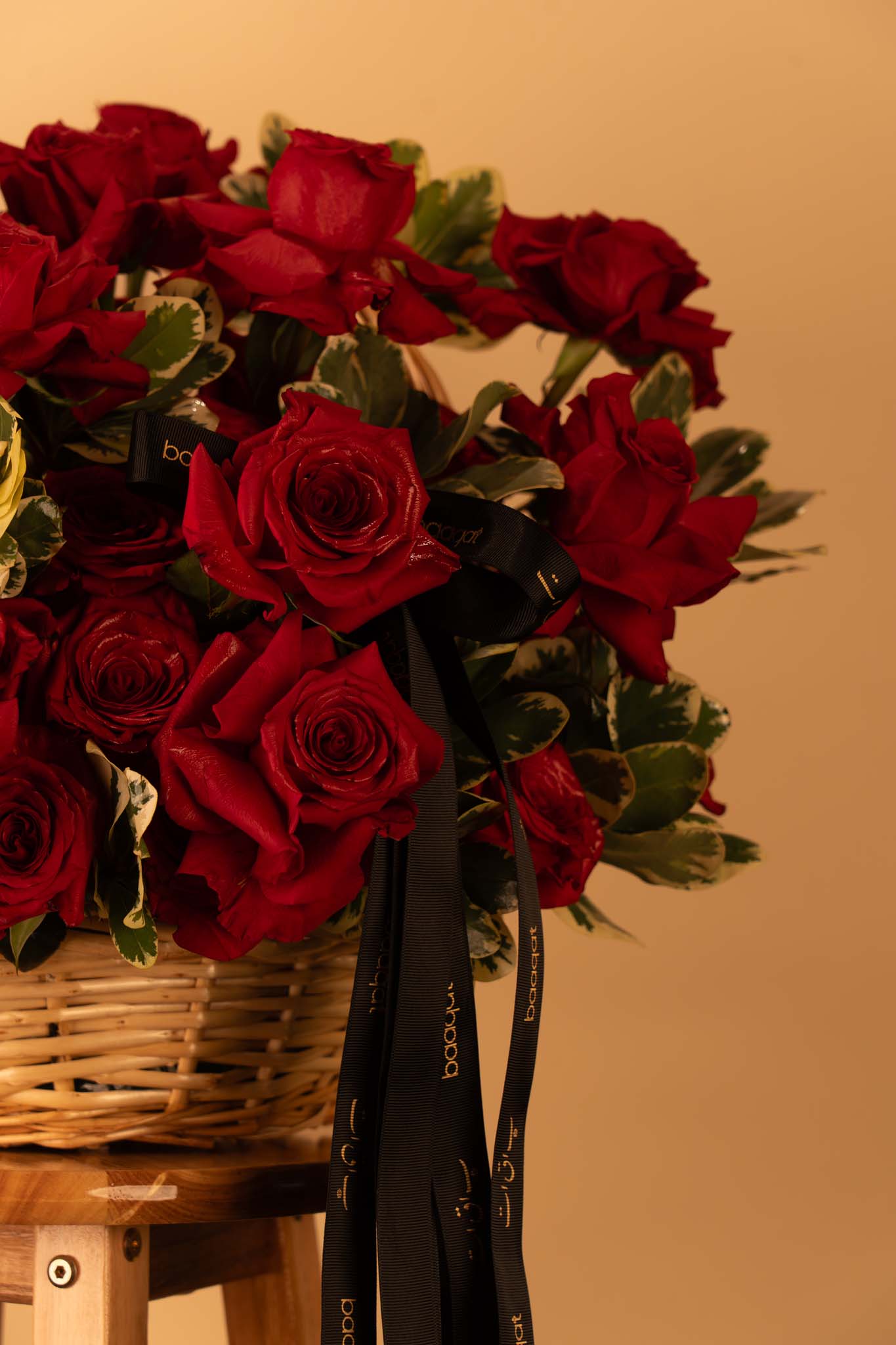 Passion Bloom Red Rose Basket