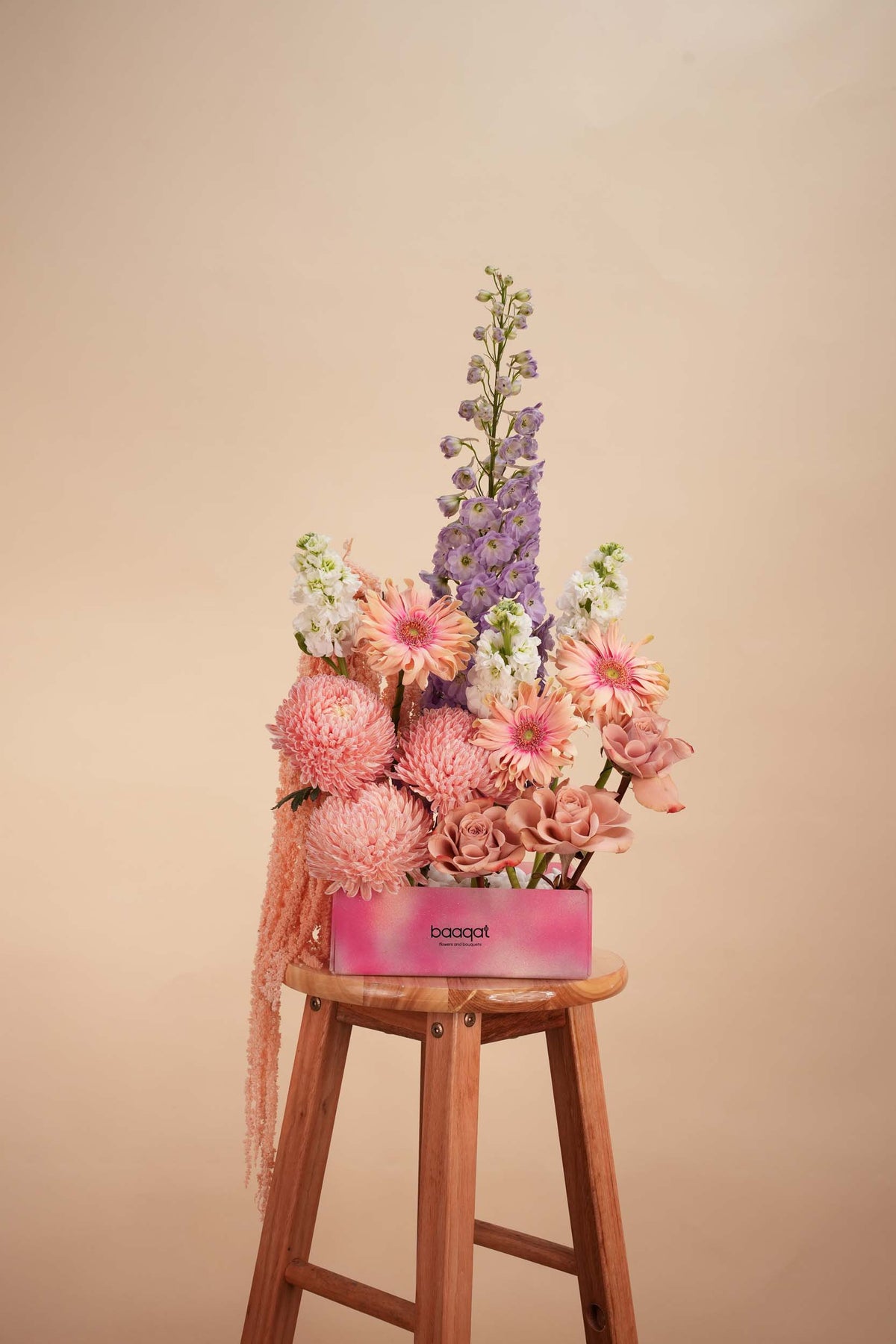 Blush Whisper Floral Tray