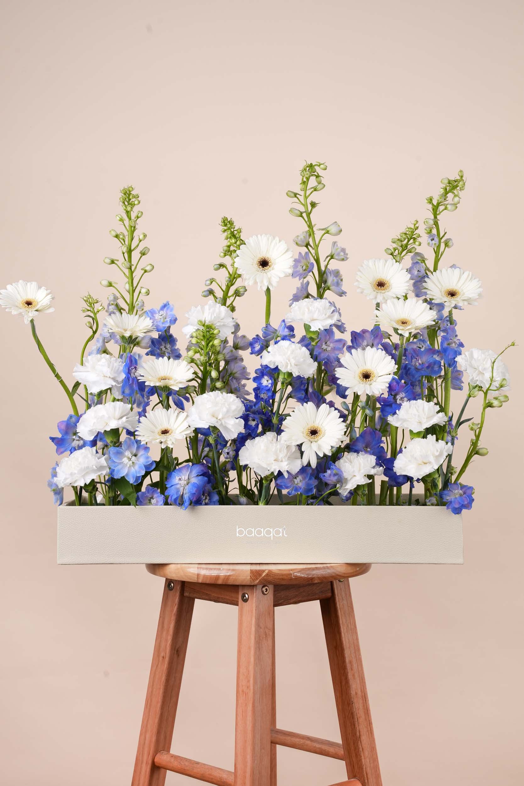 Azure Bloom Luxury Flower Tray