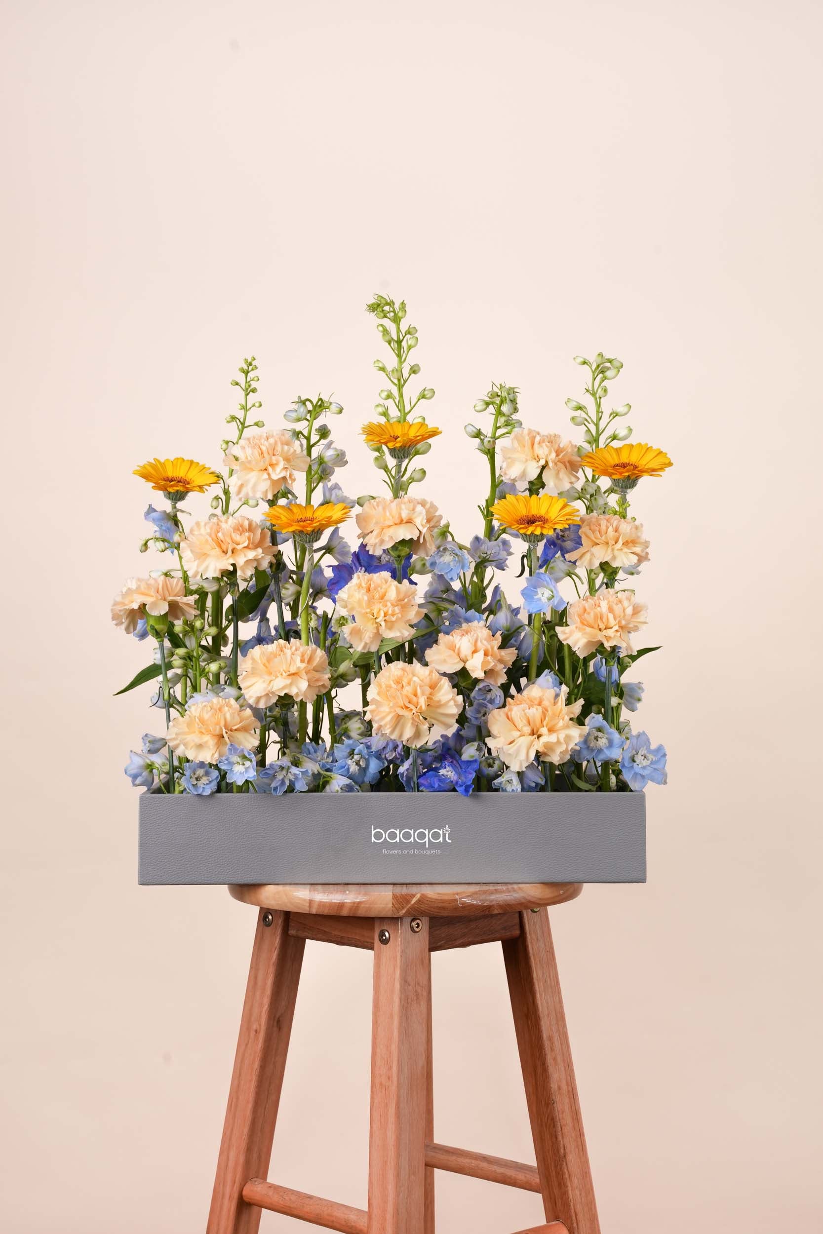 Sunlit Bliss Luxury Flower Tray