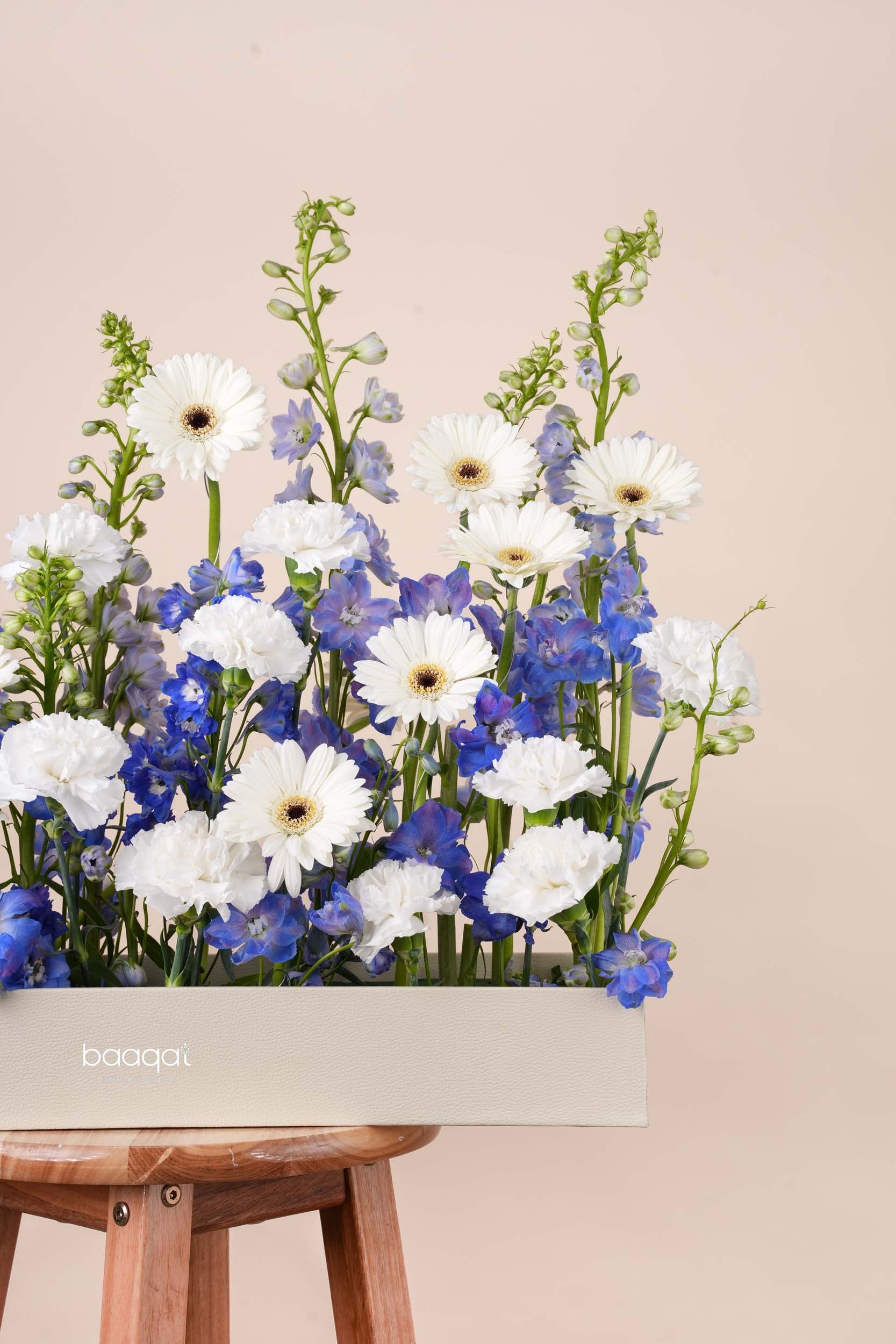 Azure Bloom Luxury Flower Tray
