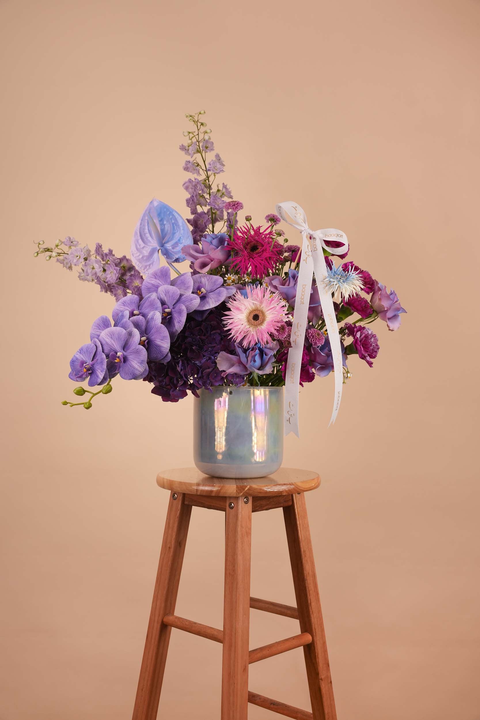 Lavender Elegance Flower Vase