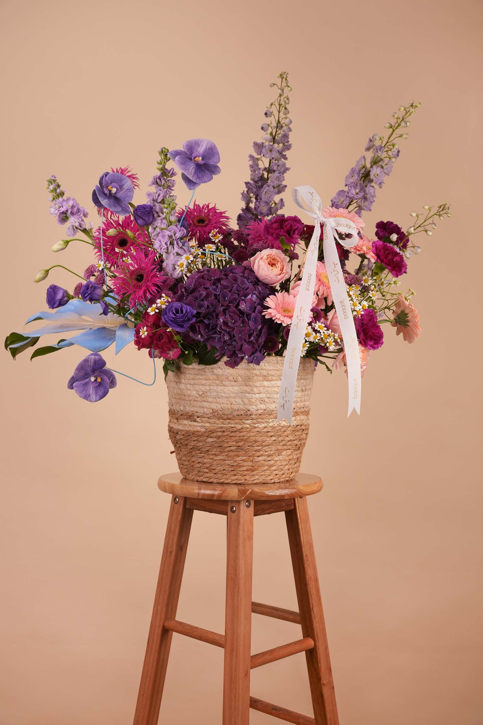 Lavender Meadow Flower Basket