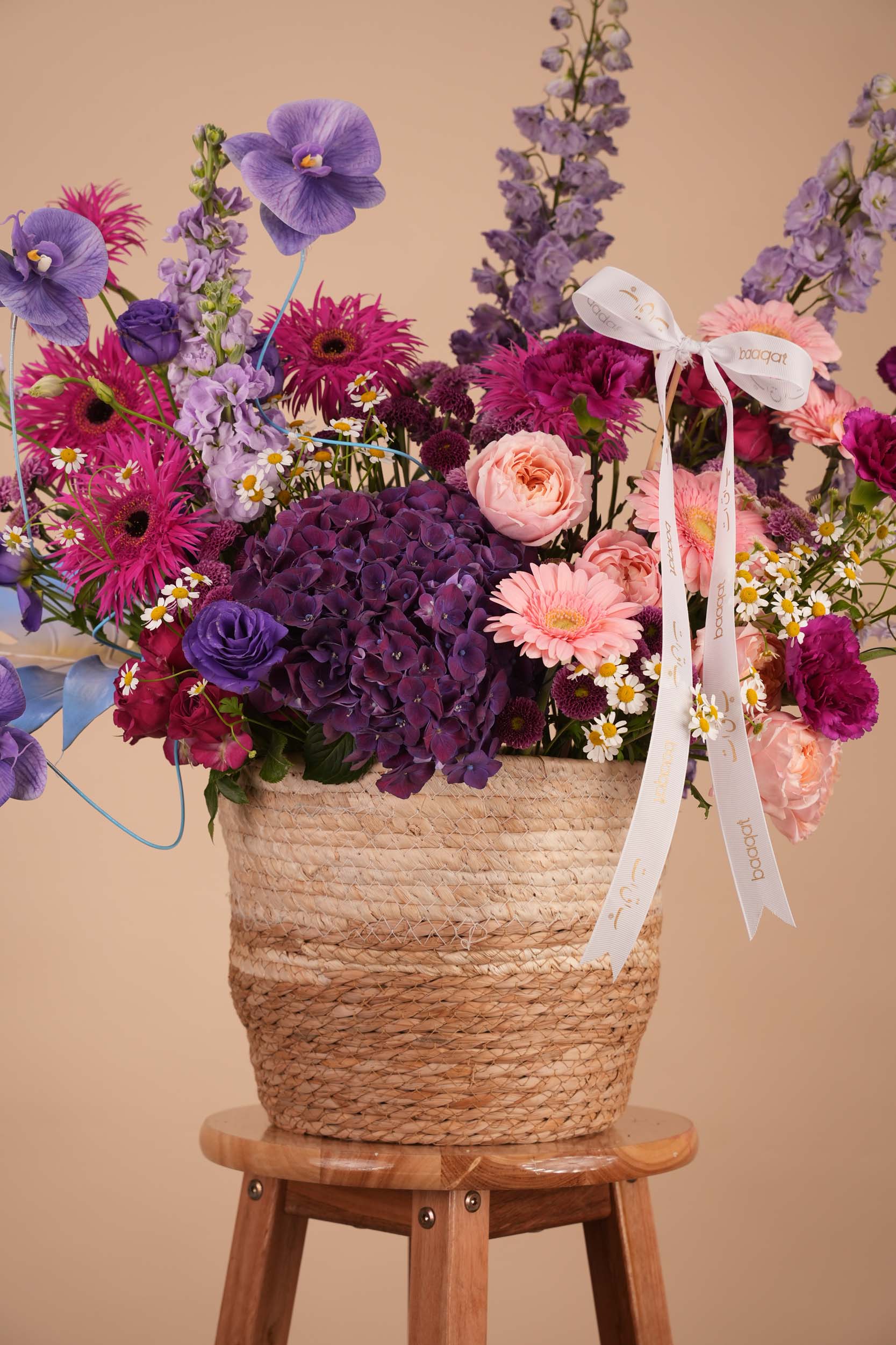 Lavender Meadow Flower Basket