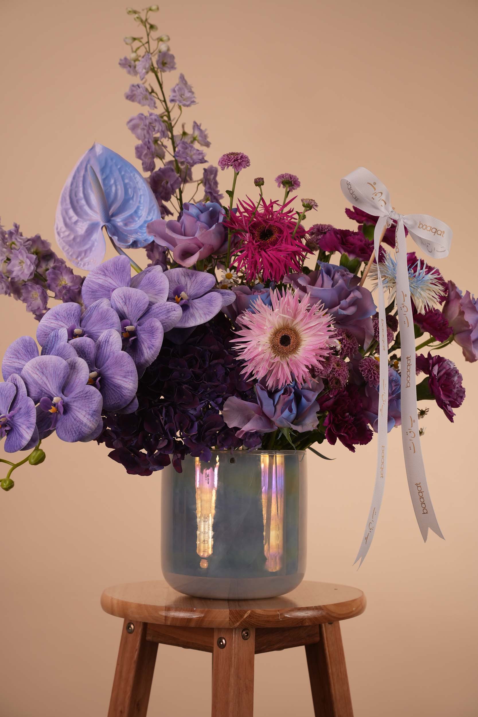 Lavender Elegance Flower Vase