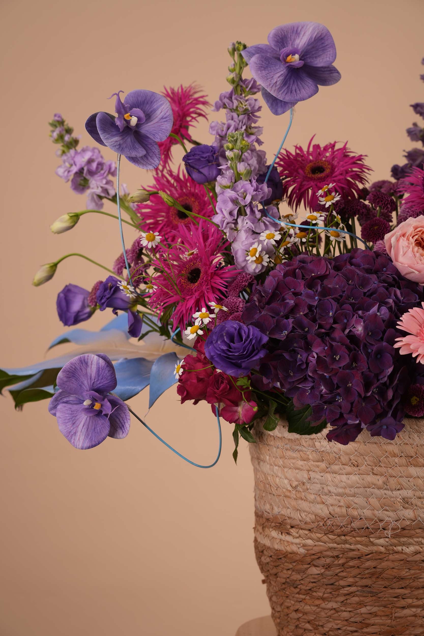 Lavender Meadow Flower Basket
