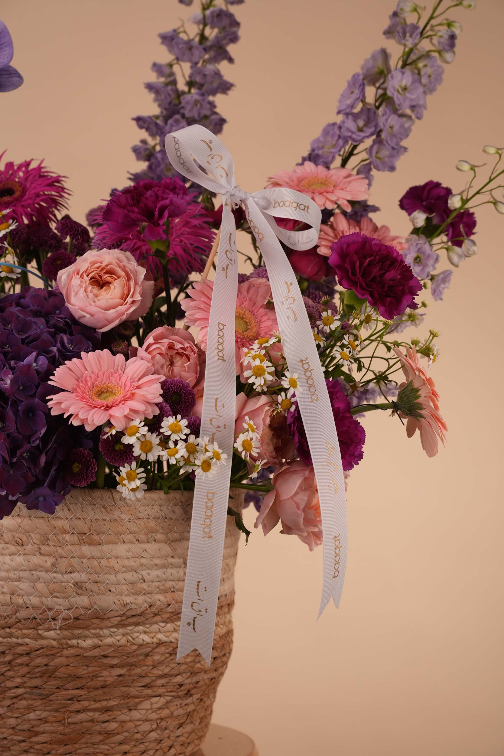 Lavender Meadow Flower Basket