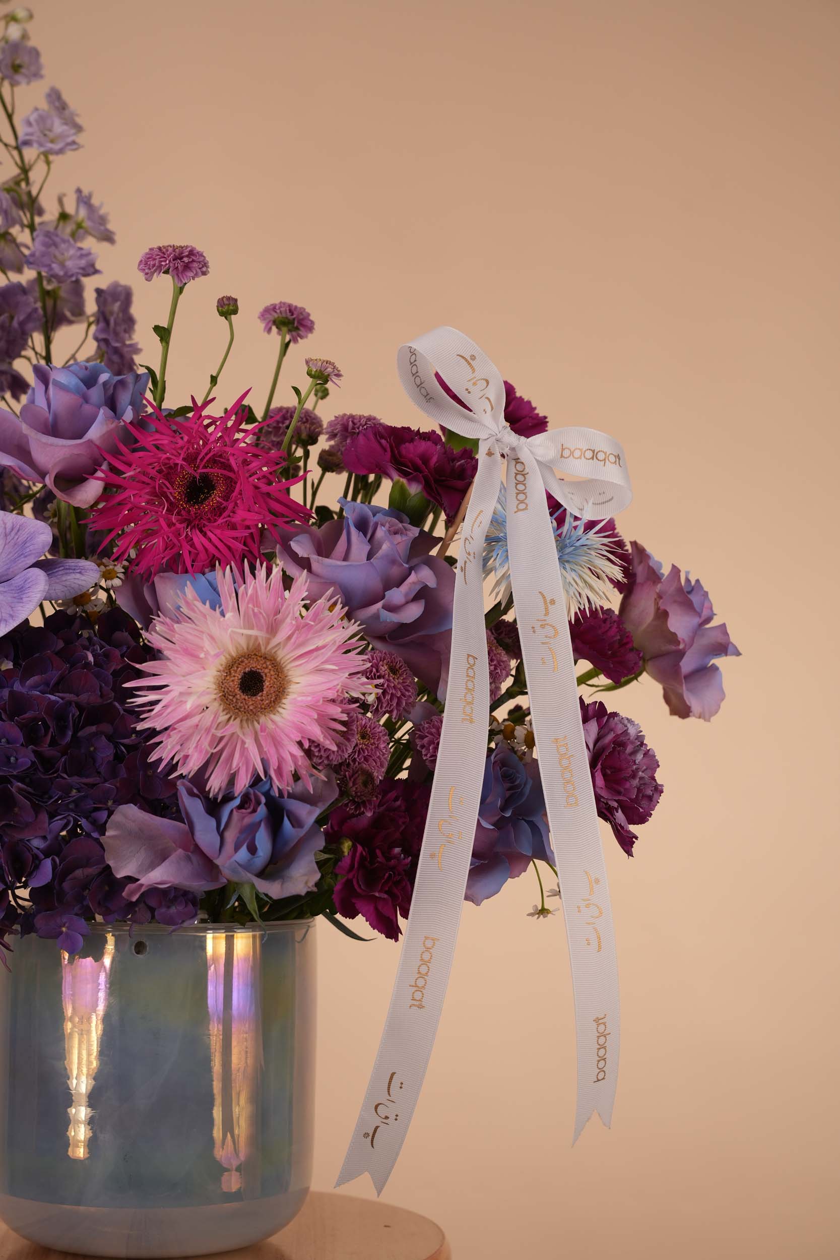 Lavender Elegance Flower Vase