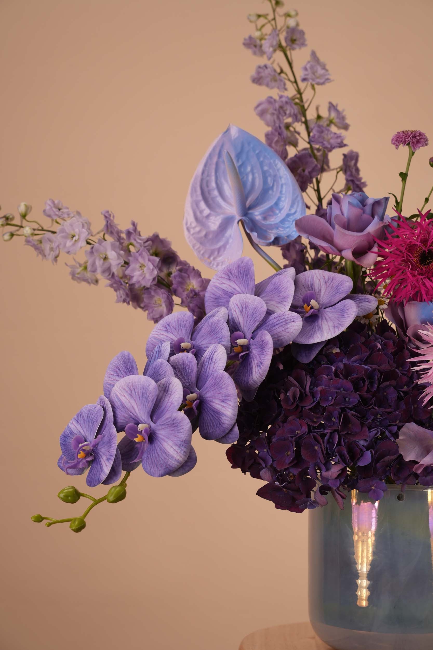 Lavender Elegance Flower Vase