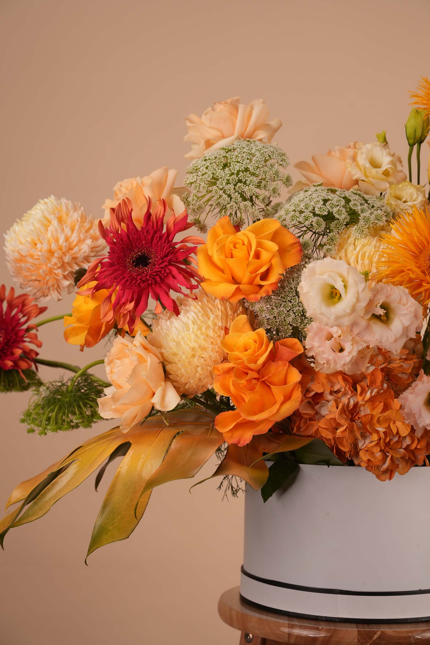 Sunlit Harvest Flower Basket