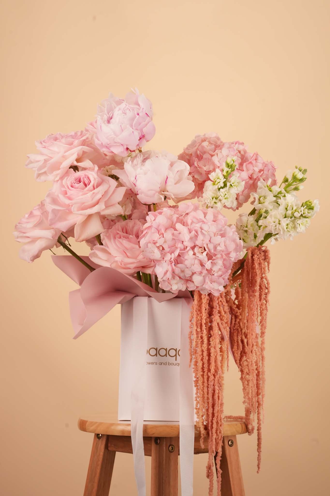 Blush Romance Flower Bag