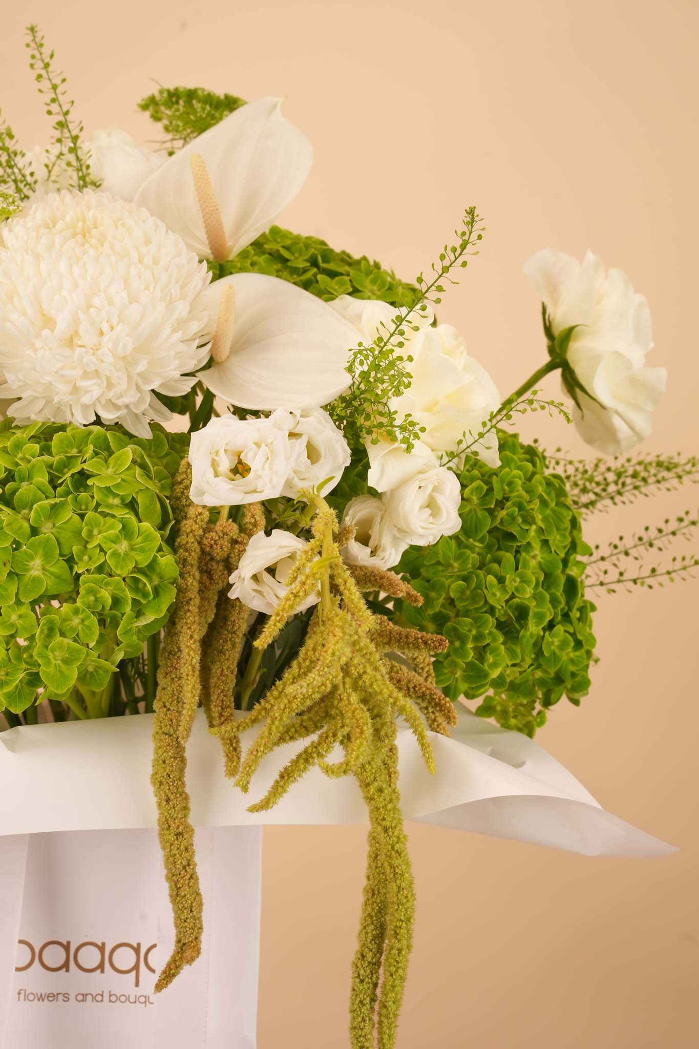 Ivory Elegance Flower Bag