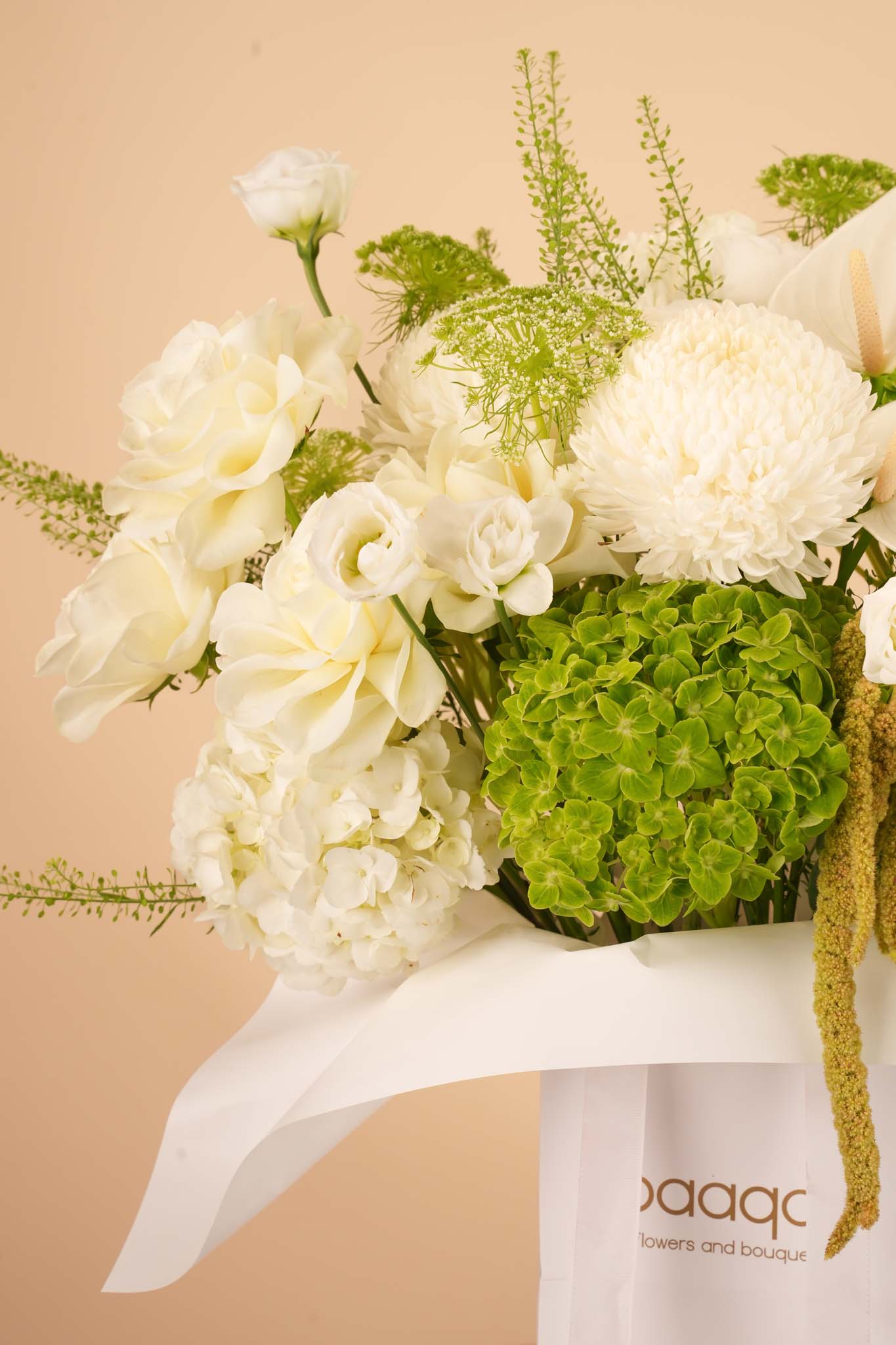 Ivory Elegance Flower Bag