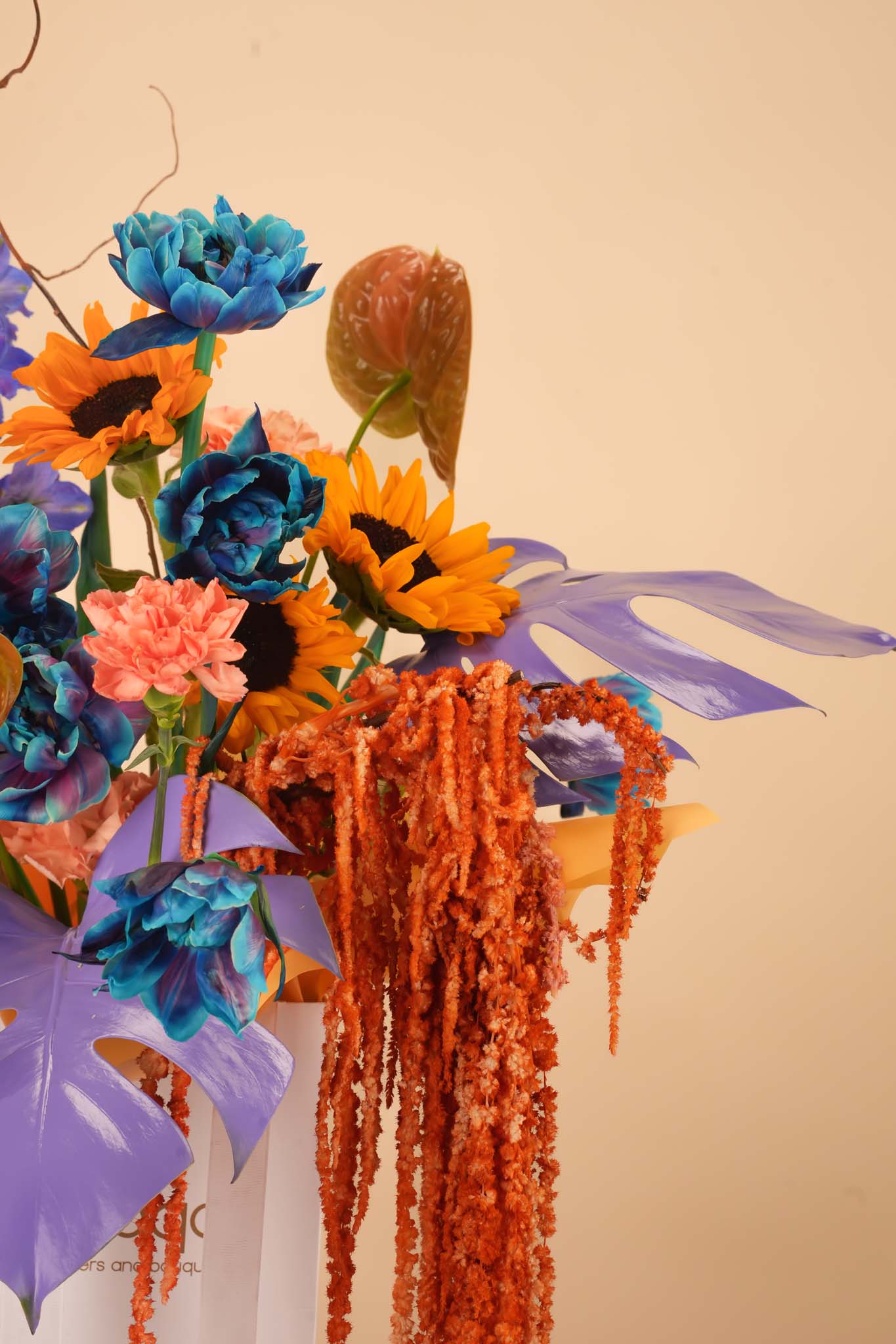 Tropical Sapphire Flower Bag
