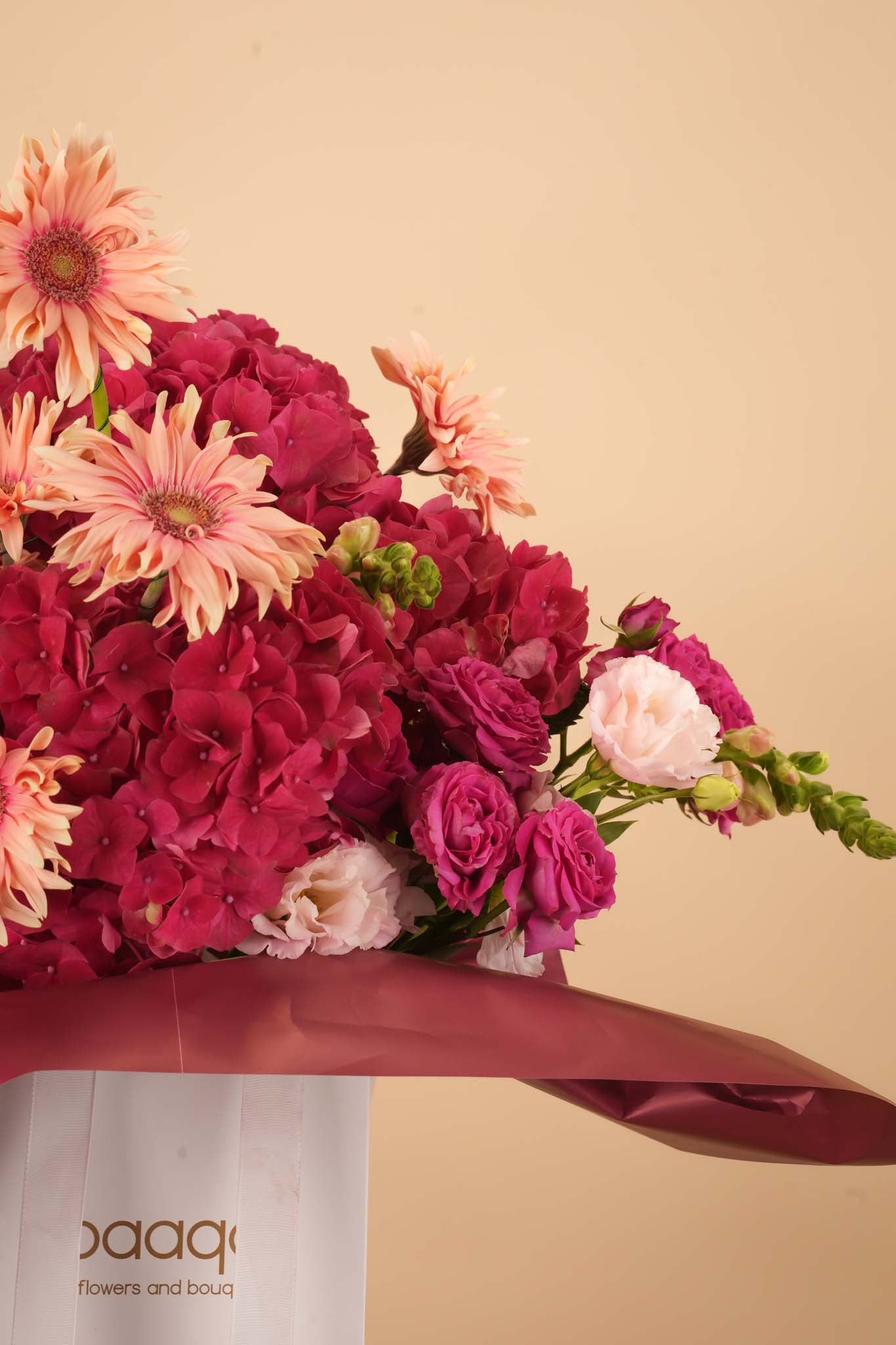 Crimson Blossom Flower Bag