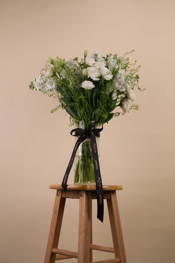 Pure Grace – White Luxury Flower Vase Arrangement