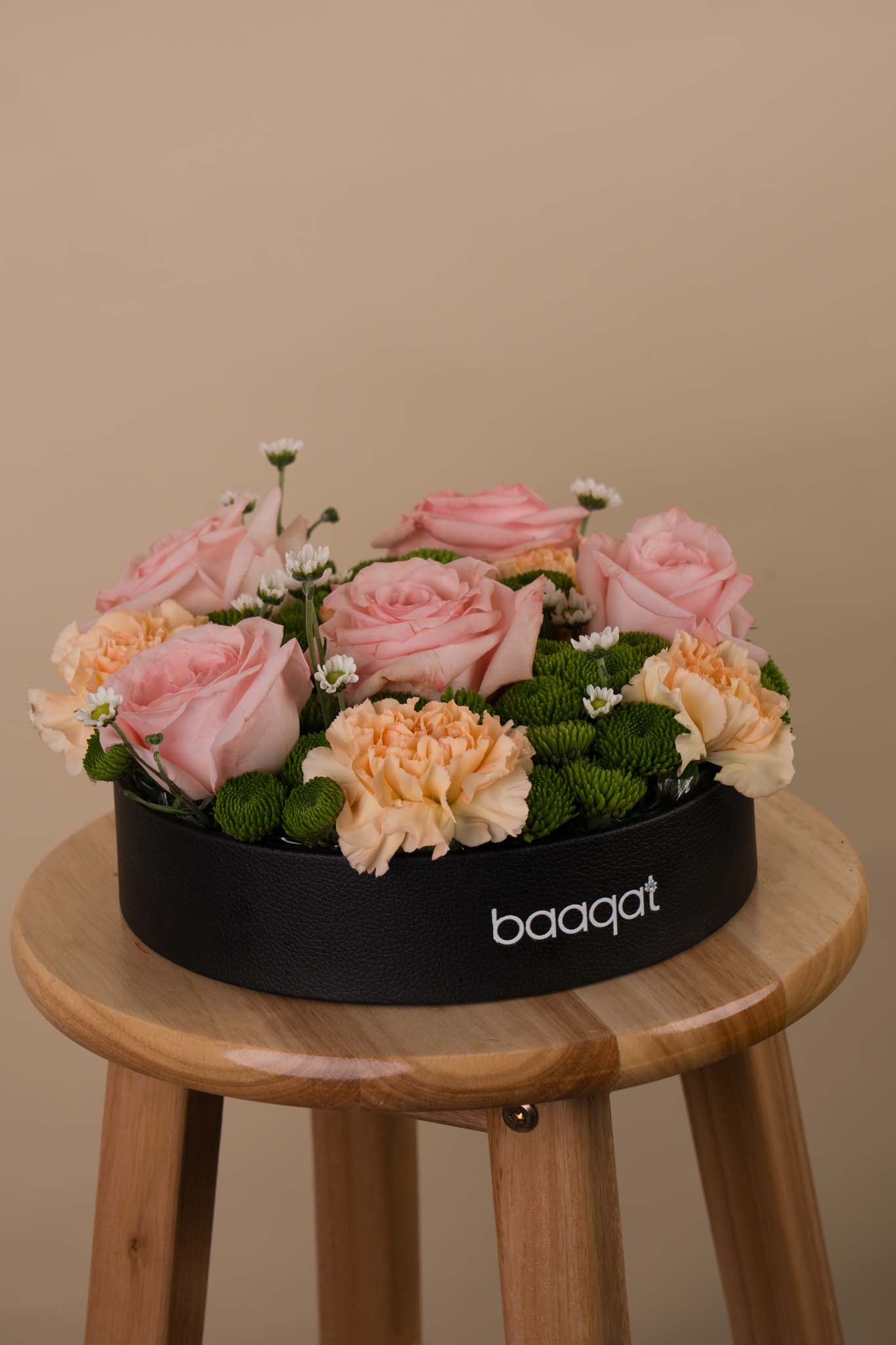 Blush Pink Rose & Carnation Luxury Flower Box