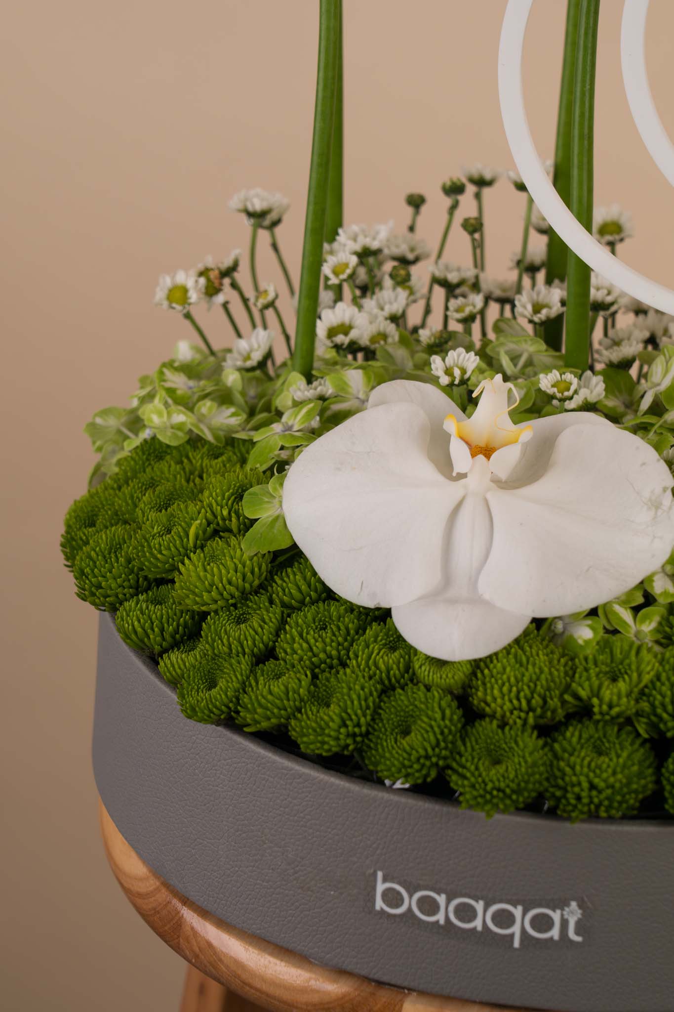 Emerald Crescent Luxury Flower Arrangement