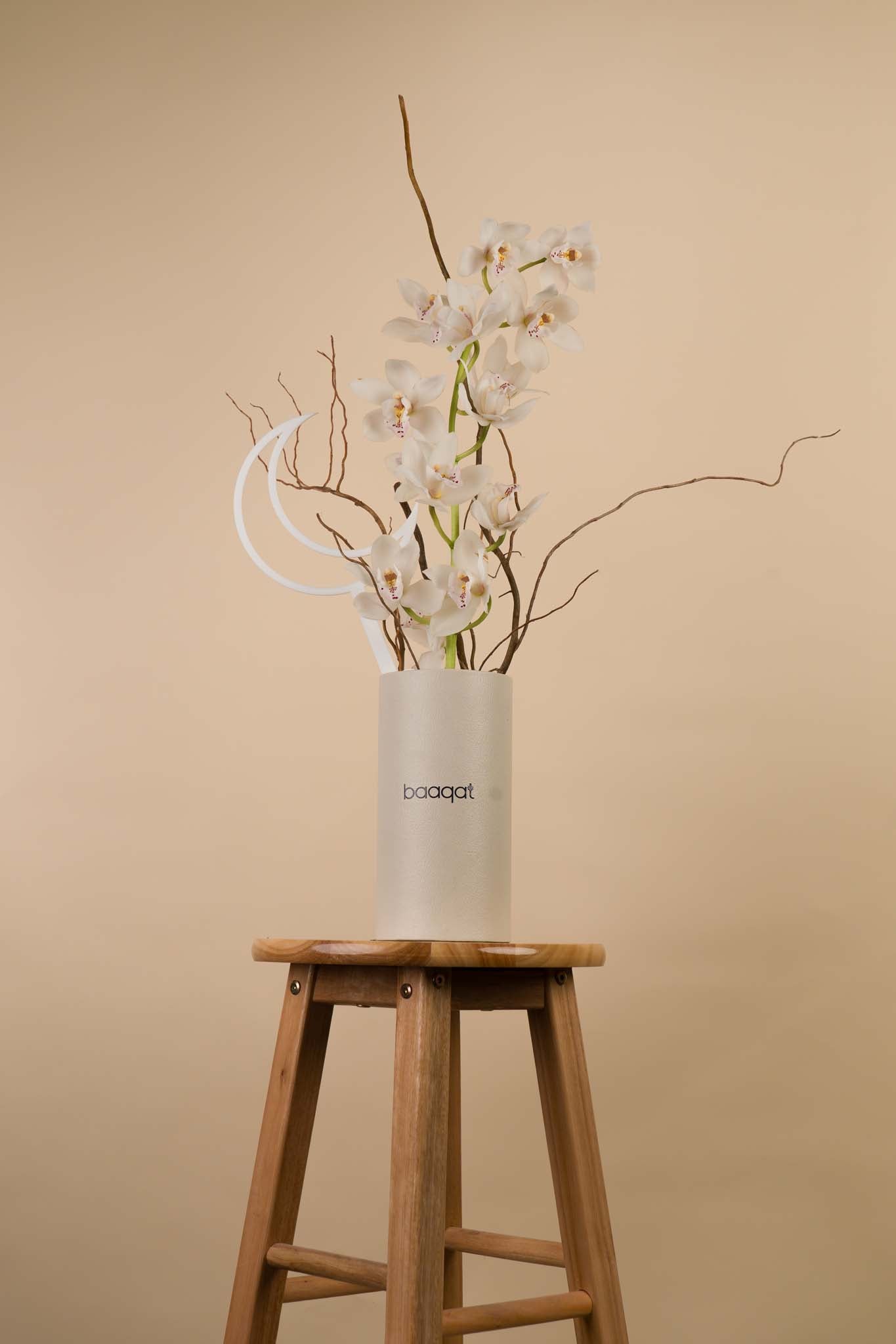 Luxury White Orchid Arrangement