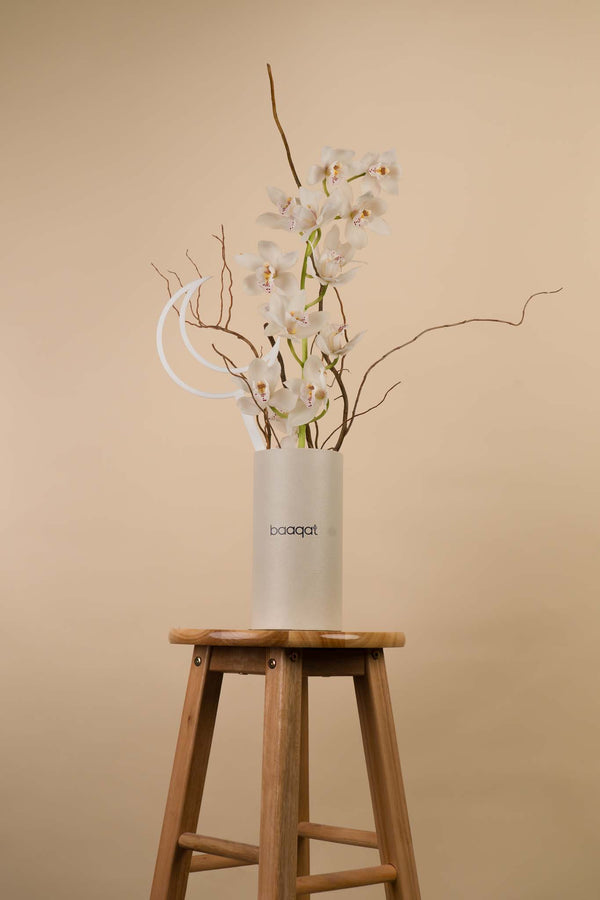 Luxury White Orchid Arrangement