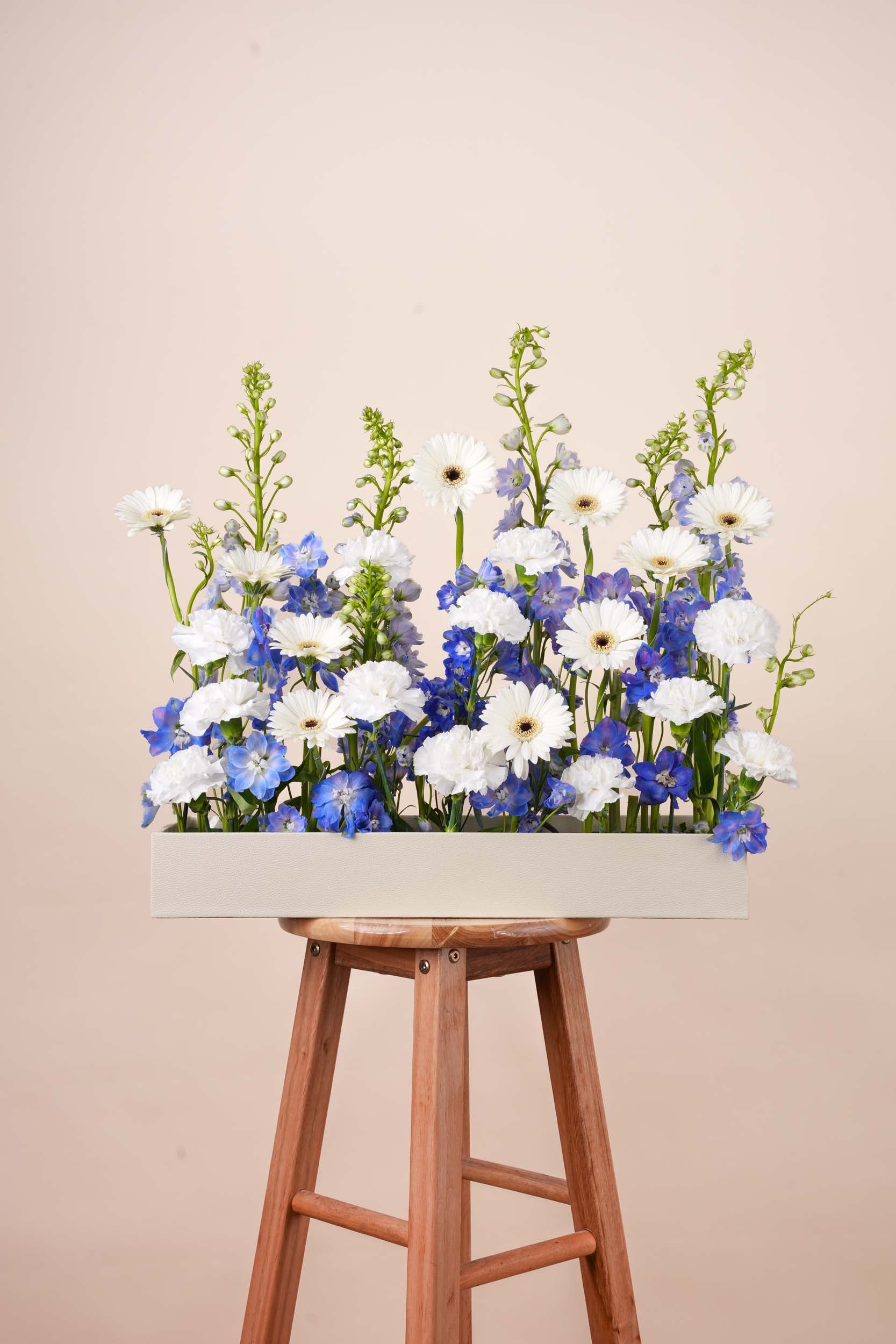 Azure Bloom Luxury Flower Tray