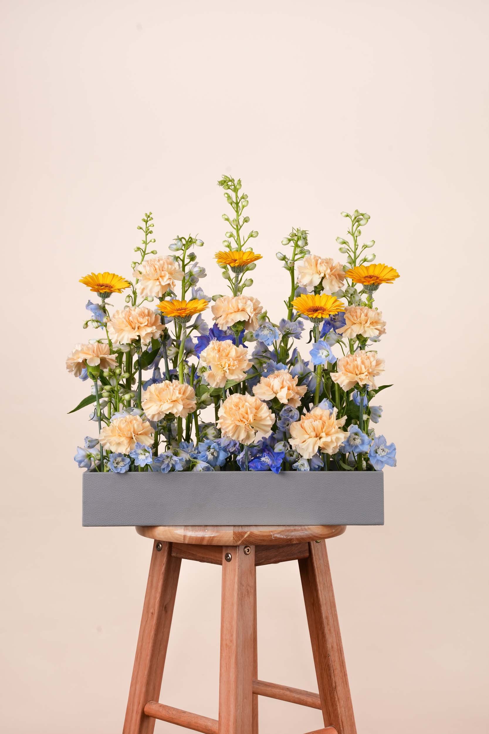 Sunlit Bliss Luxury Flower Tray