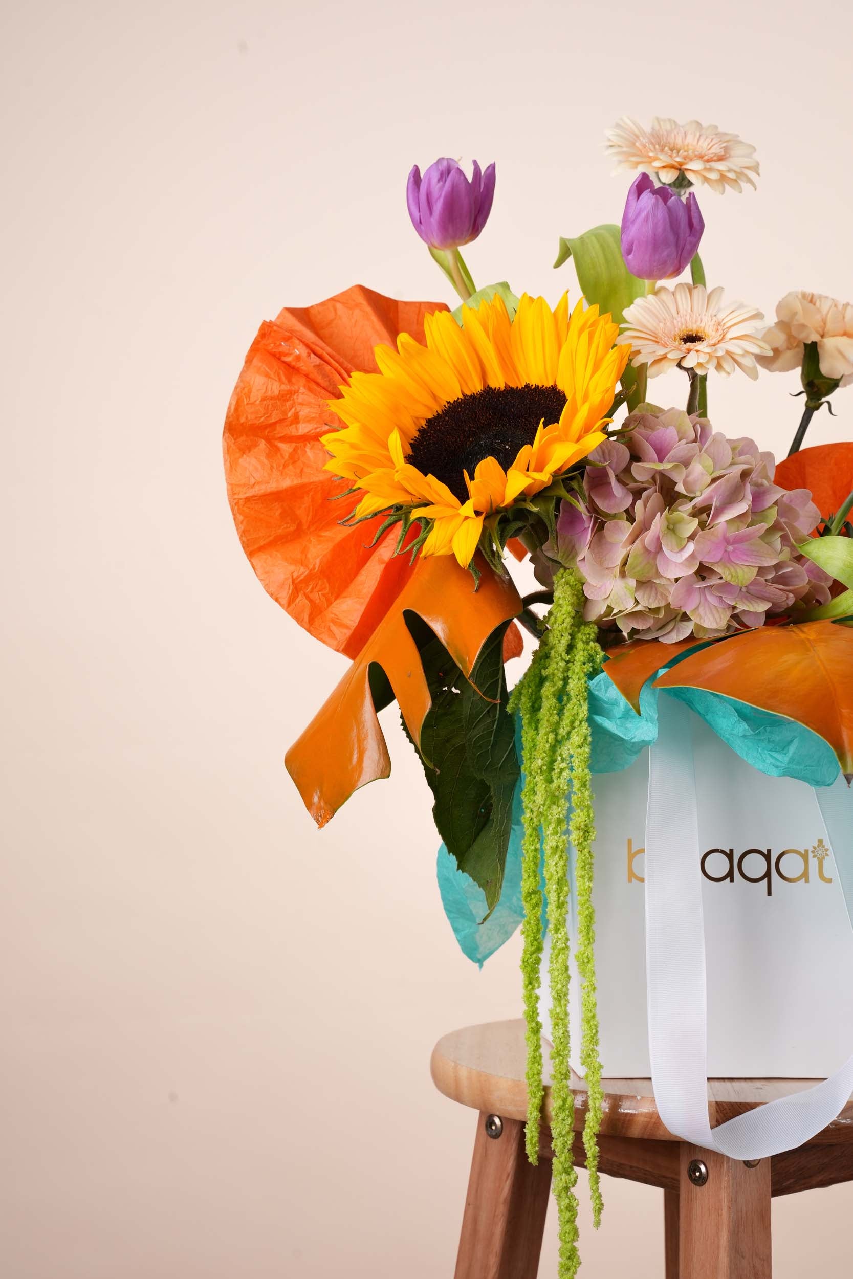 Sunset Radiance Luxury Flower Bag
