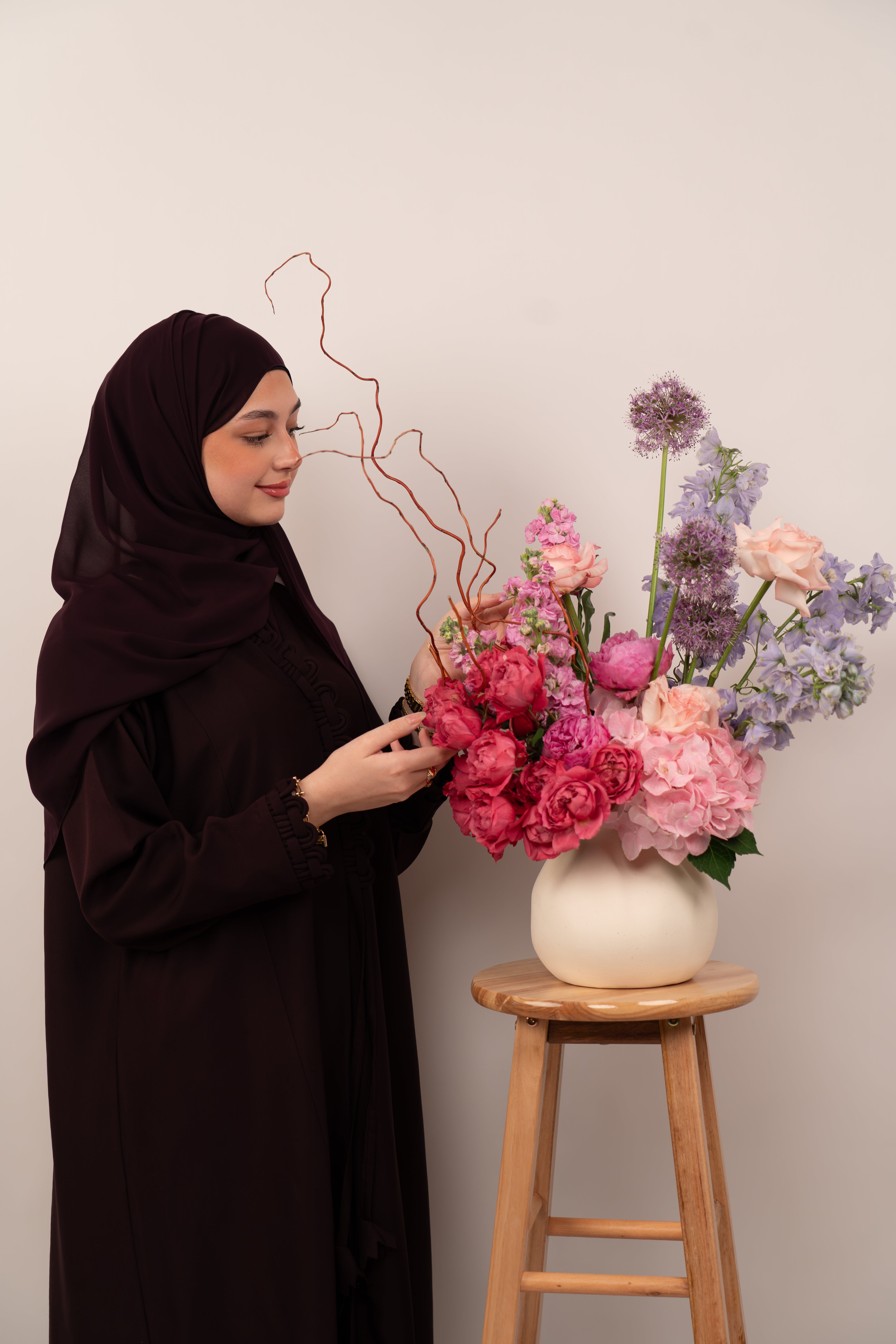 Blush Harmony Floral Vase