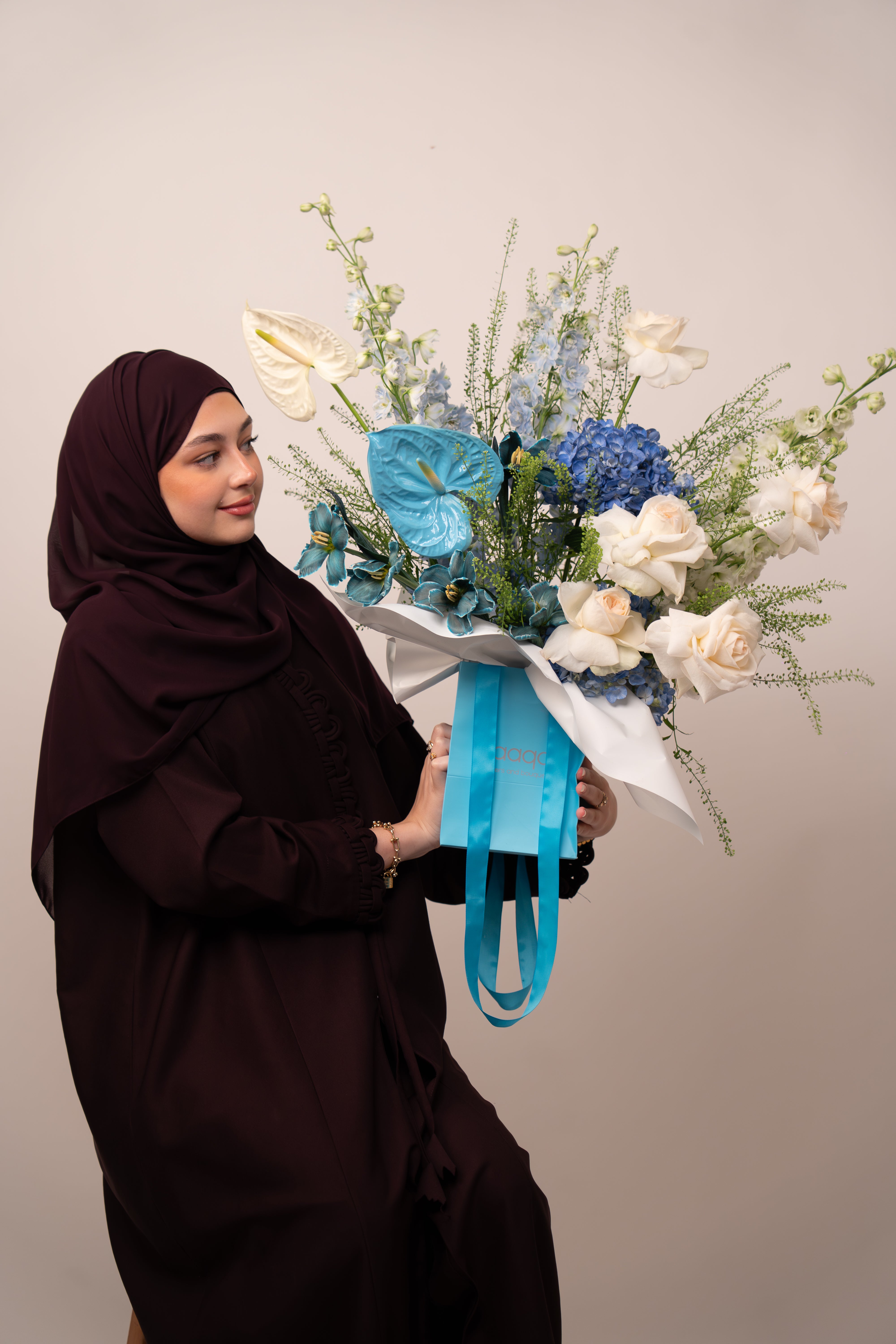 Blue Serenity Luxury Flower Bouquet