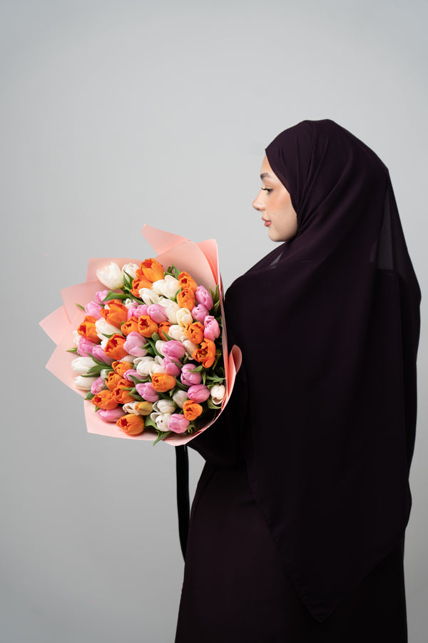 باقة زهور التوليب الناعمة