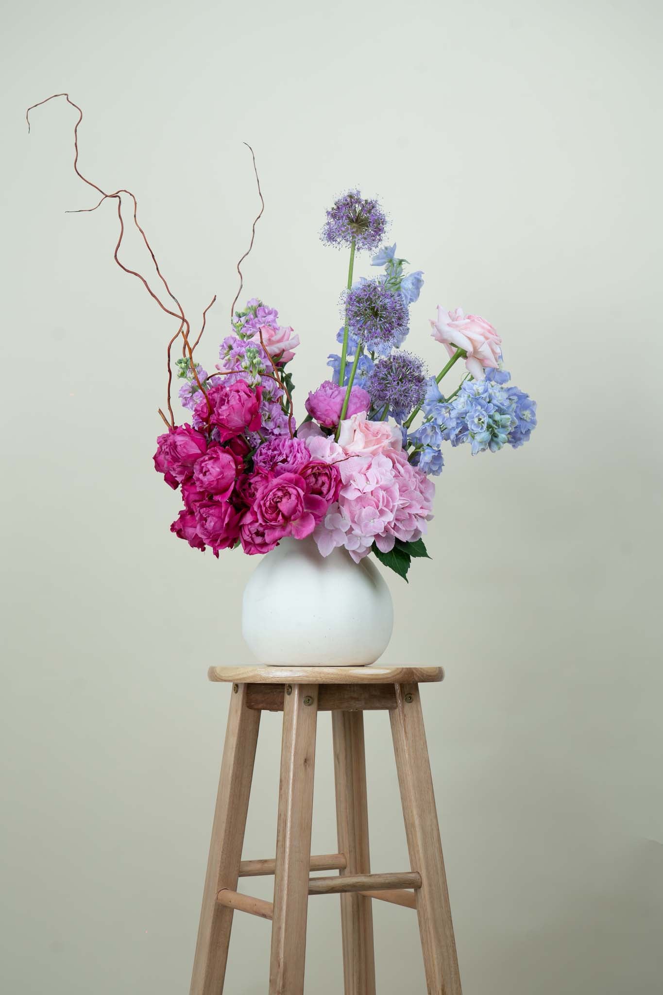 Blush Harmony Floral Vase