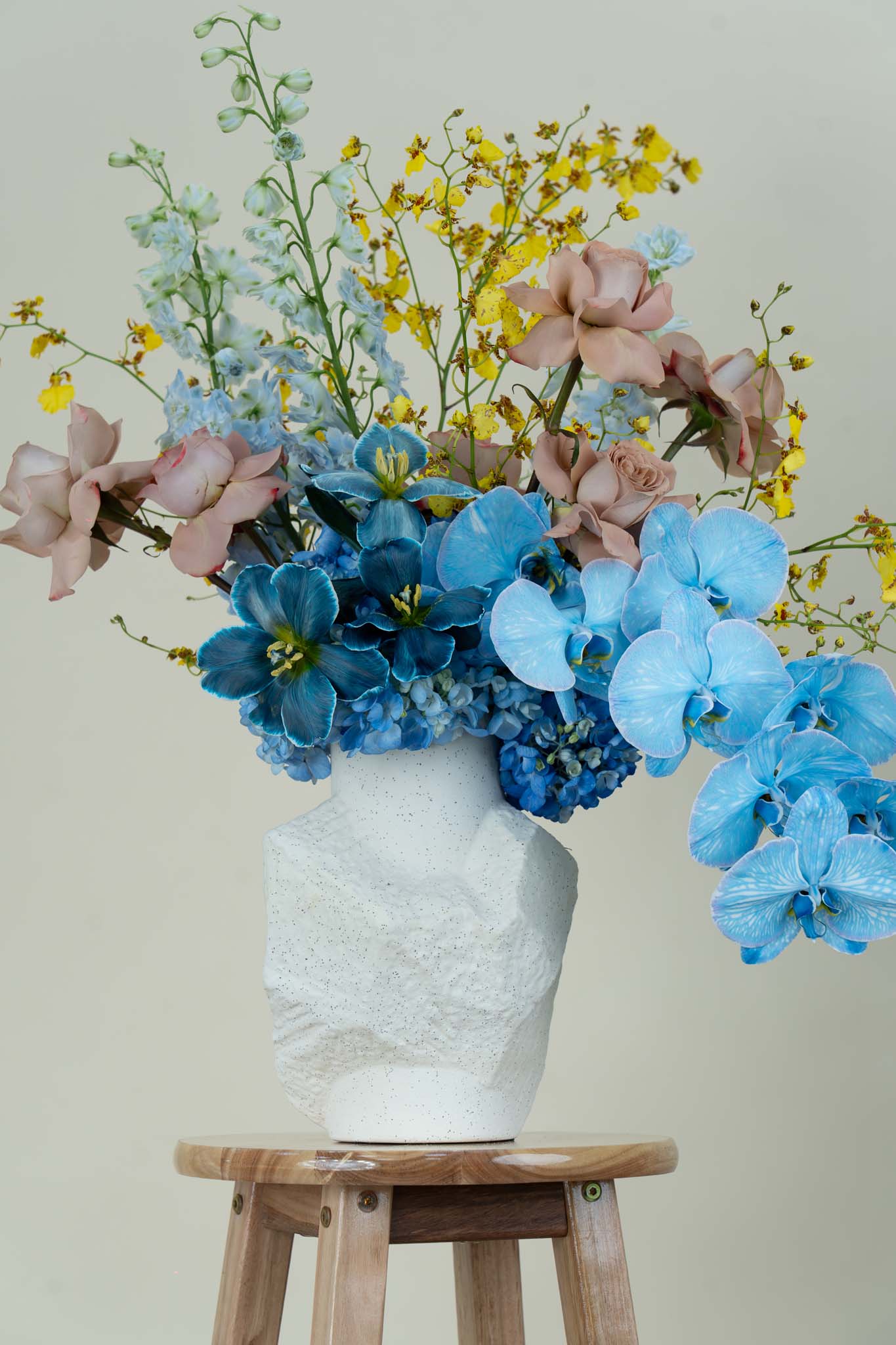 Blue Symphony Designer Floral Vase