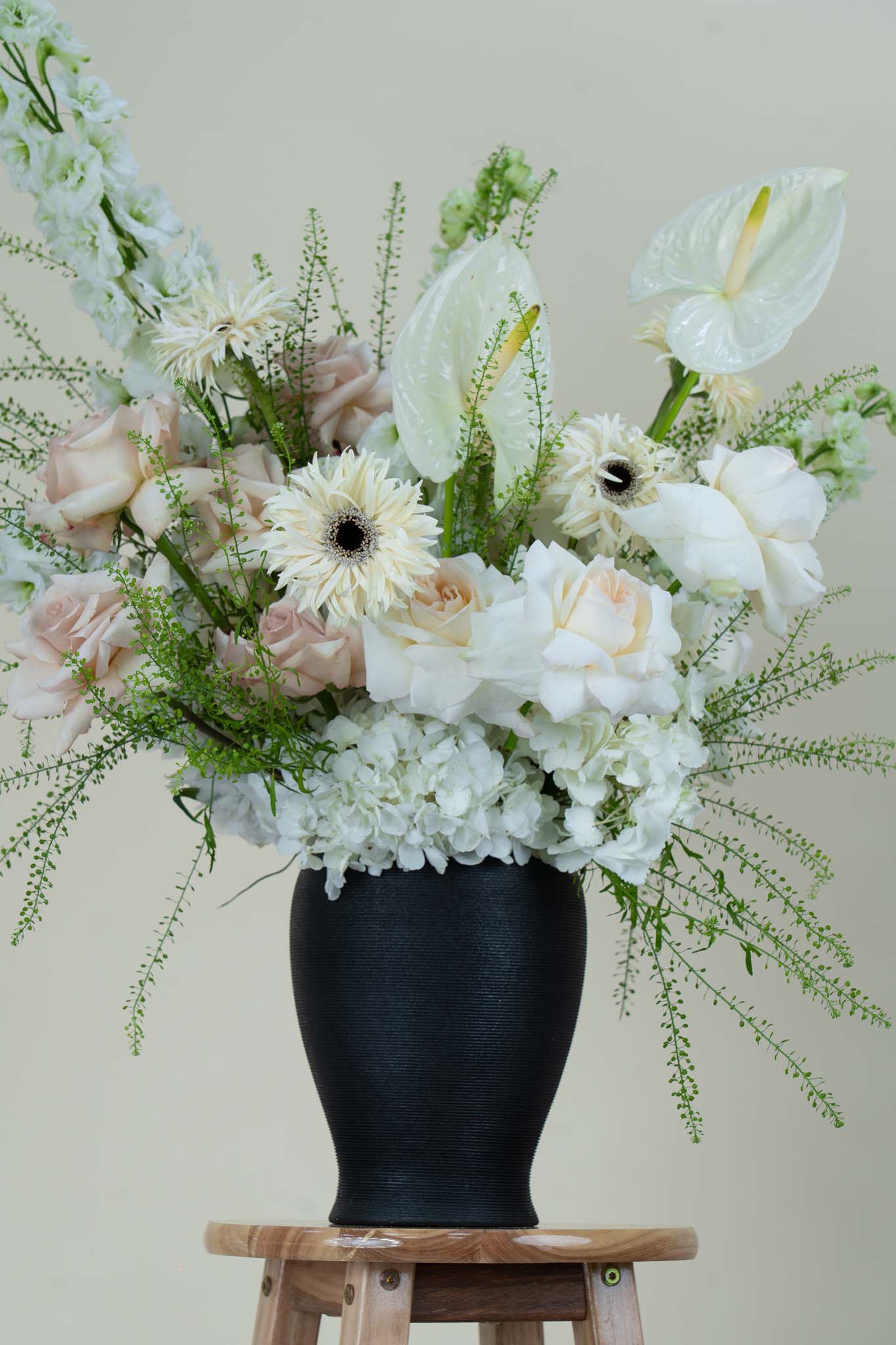 Snowfall Serenity Designer Flower Vase