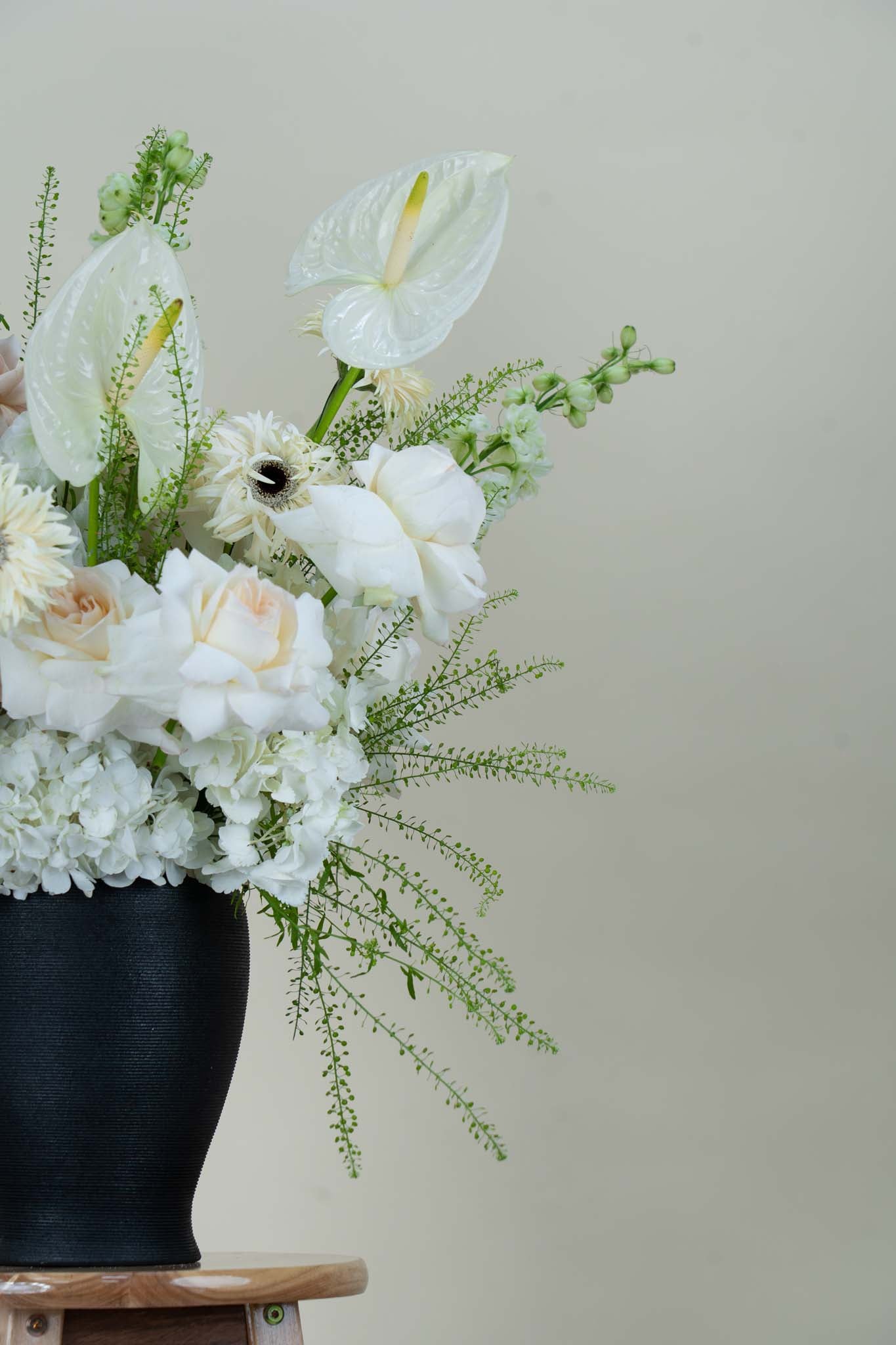 Snowfall Serenity Designer Flower Vase