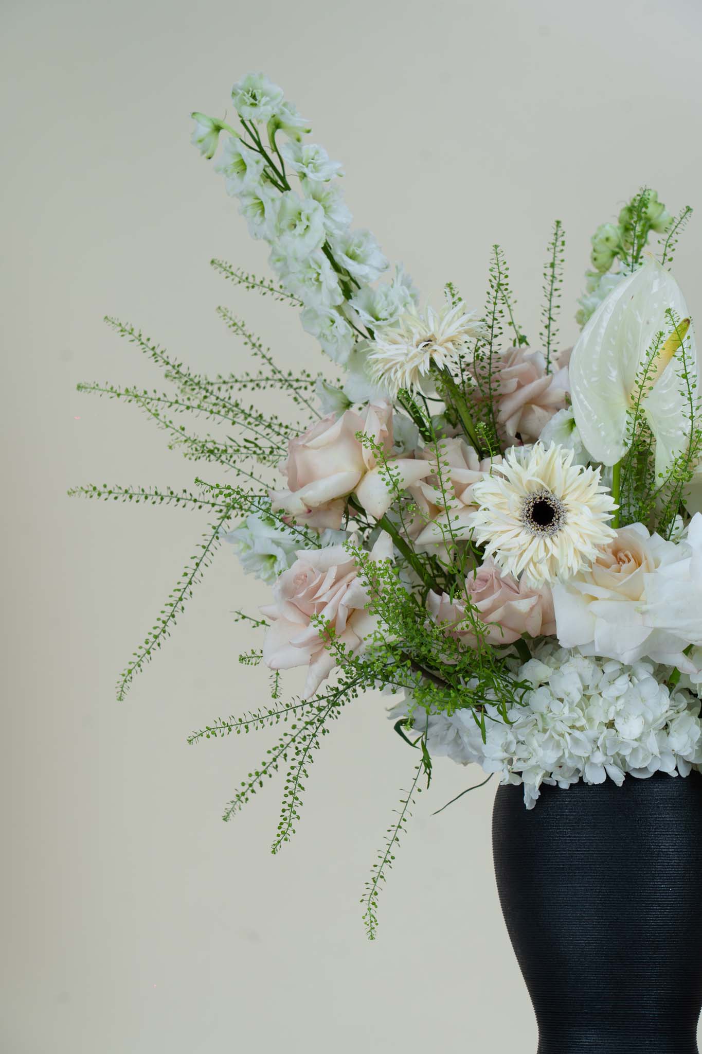 Snowfall Serenity Designer Flower Vase