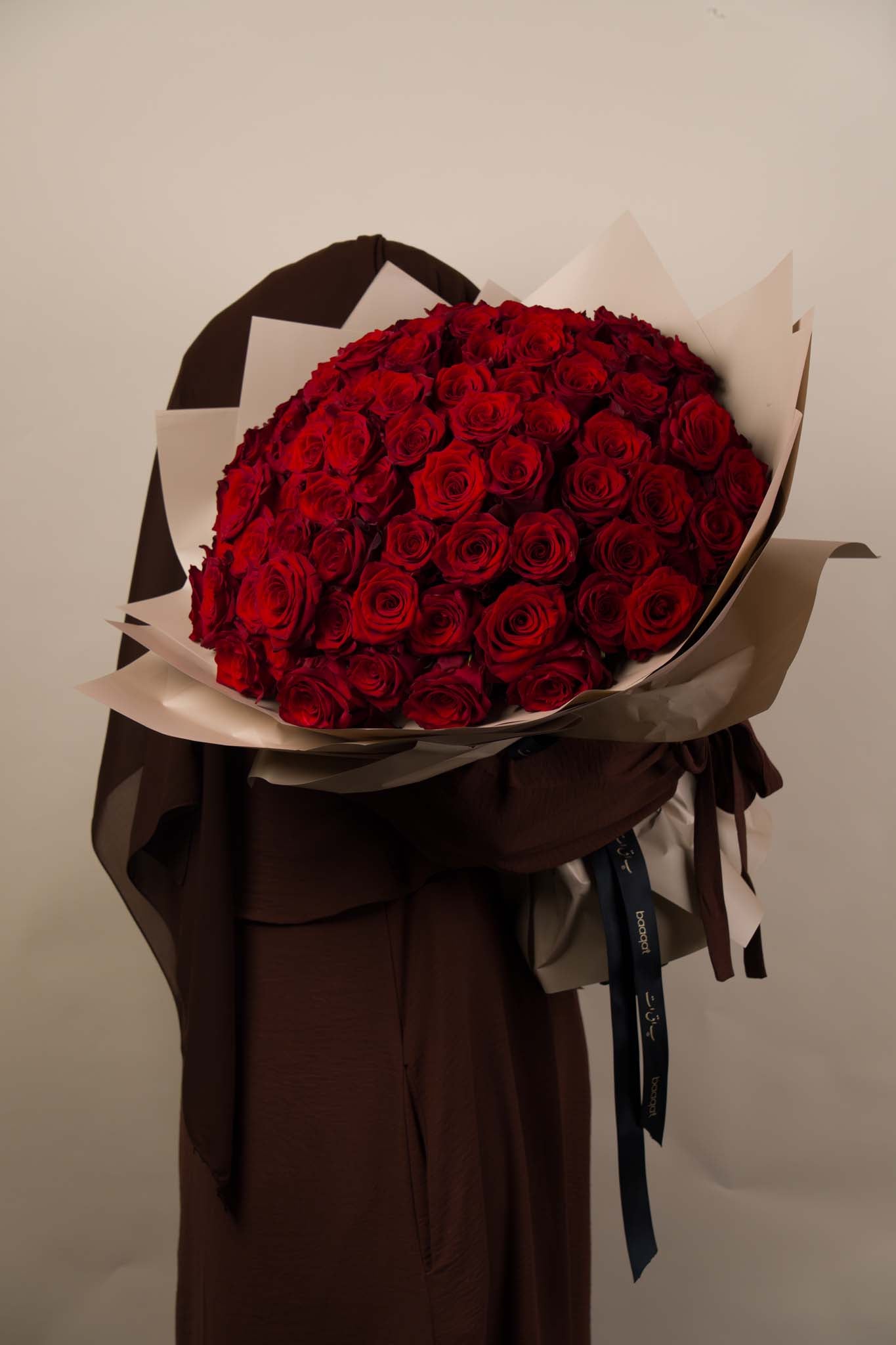 101 Red Roses Brown Wrap Bouquet